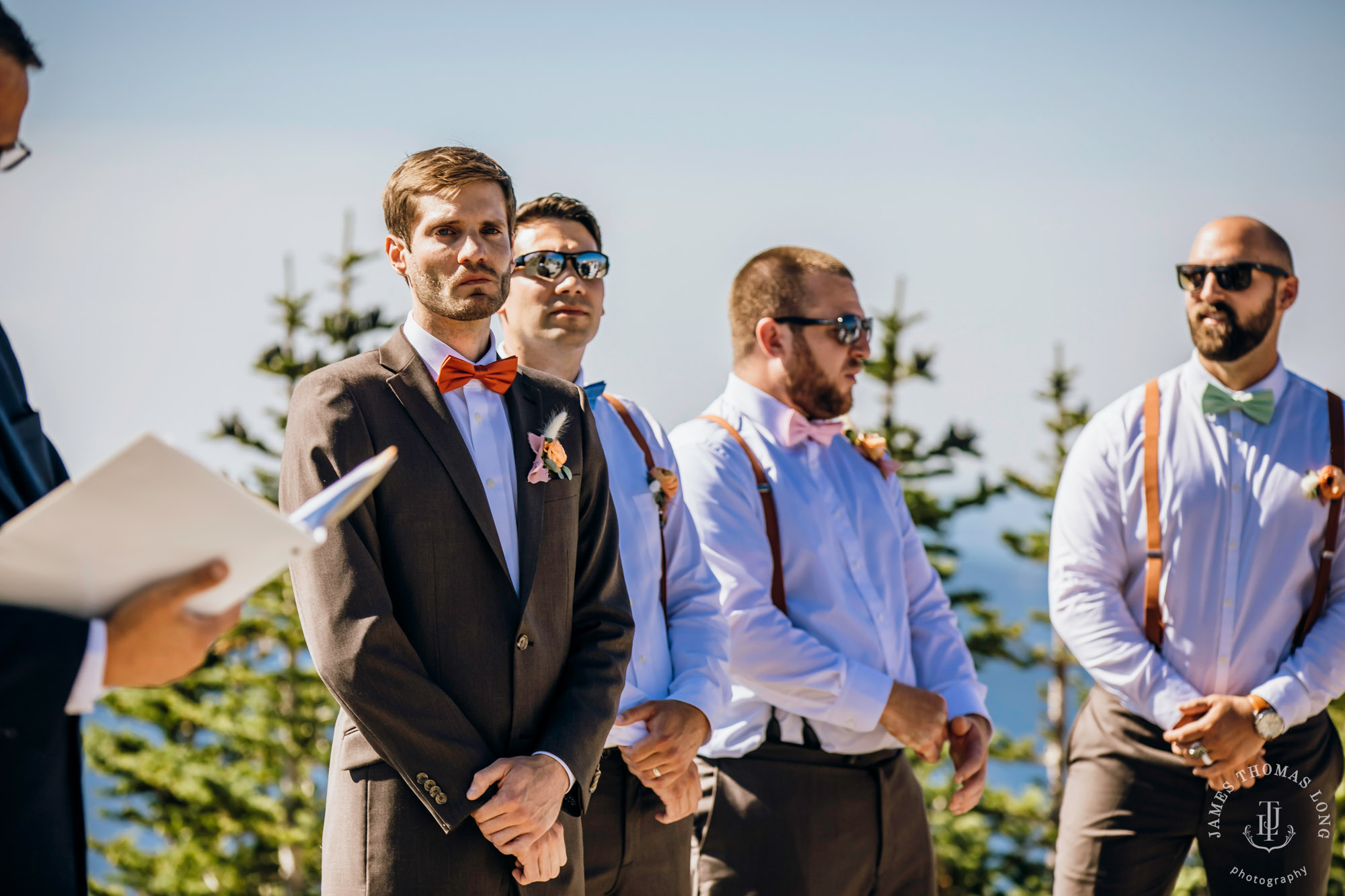 Crystal Mountain Resort wedding by Seattle wedding photographer James Thomas Long Photography