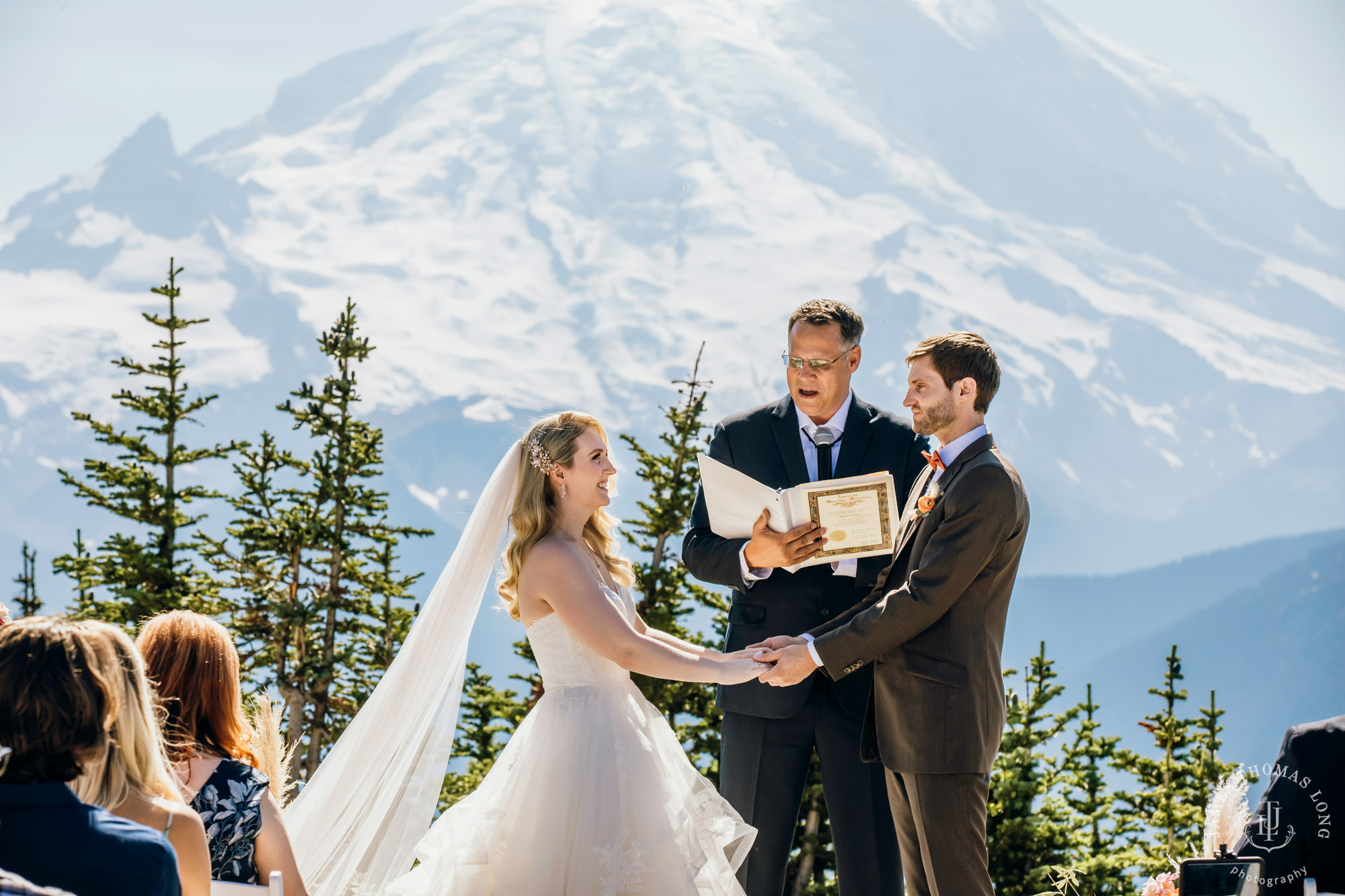 Crystal Mountain Resort wedding by Seattle wedding photographer James Thomas Long Photography