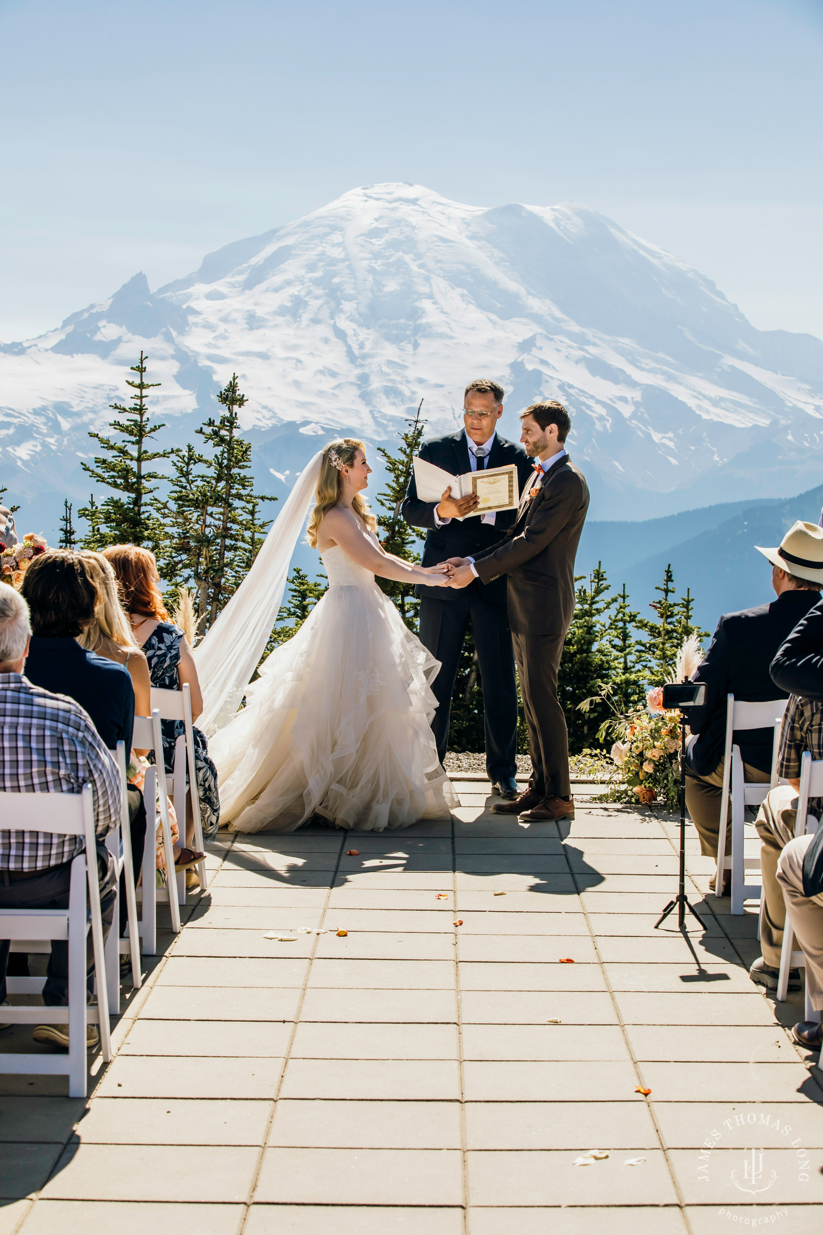 Crystal Mountain Resort wedding by Seattle wedding photographer James Thomas Long Photography