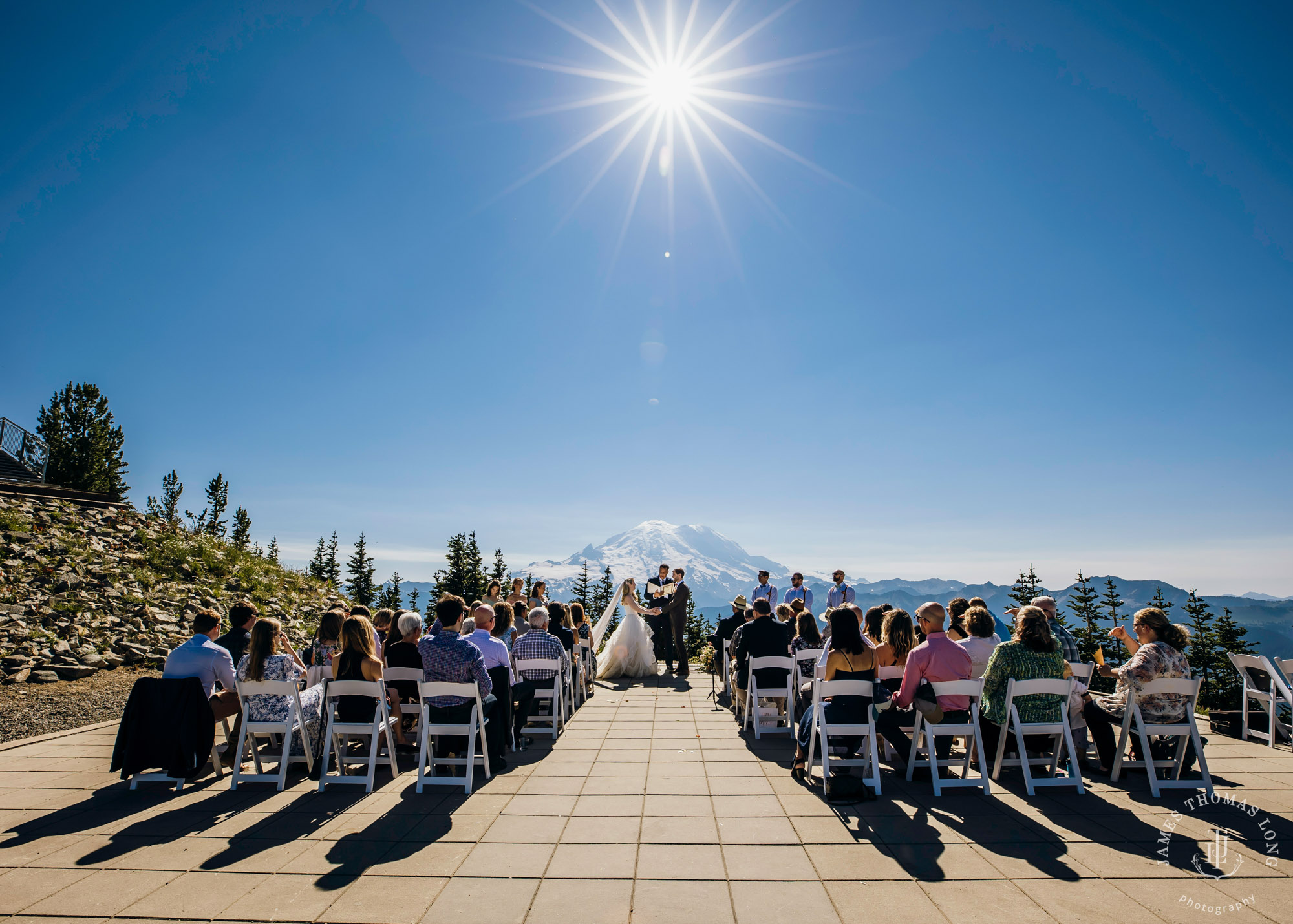 Crystal Mountain Resort wedding by Seattle wedding photographer James Thomas Long Photography