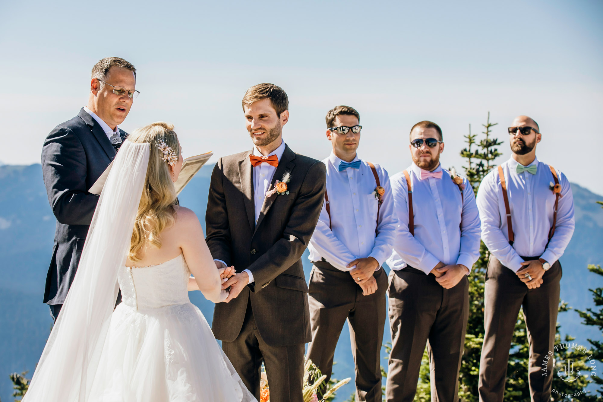 Crystal Mountain Resort wedding by Seattle wedding photographer James Thomas Long Photography