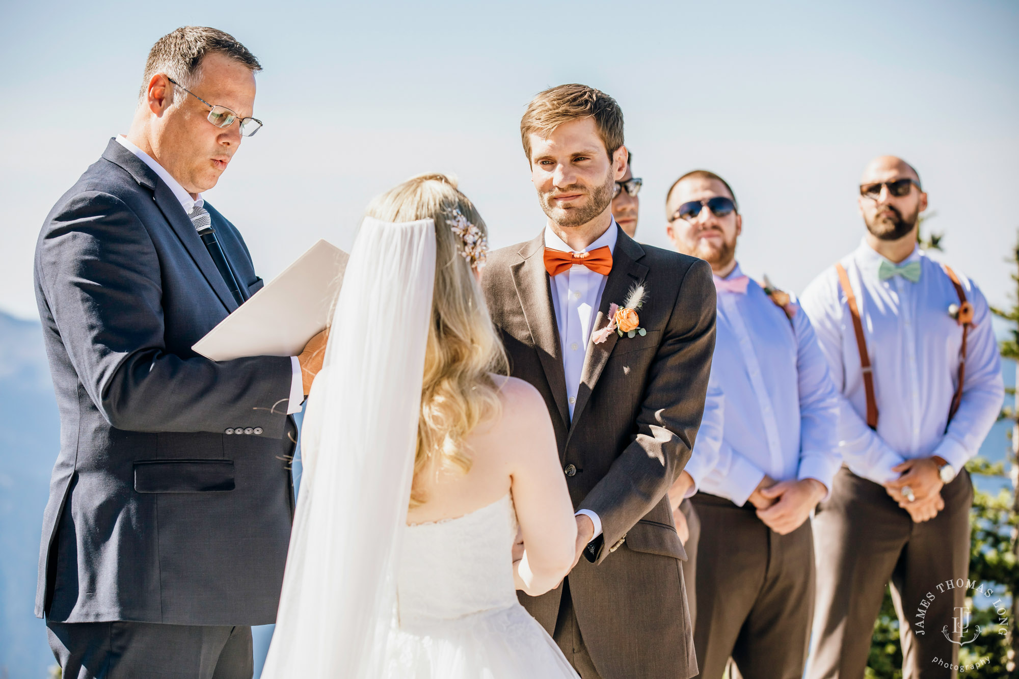 Crystal Mountain Resort wedding by Seattle wedding photographer James Thomas Long Photography