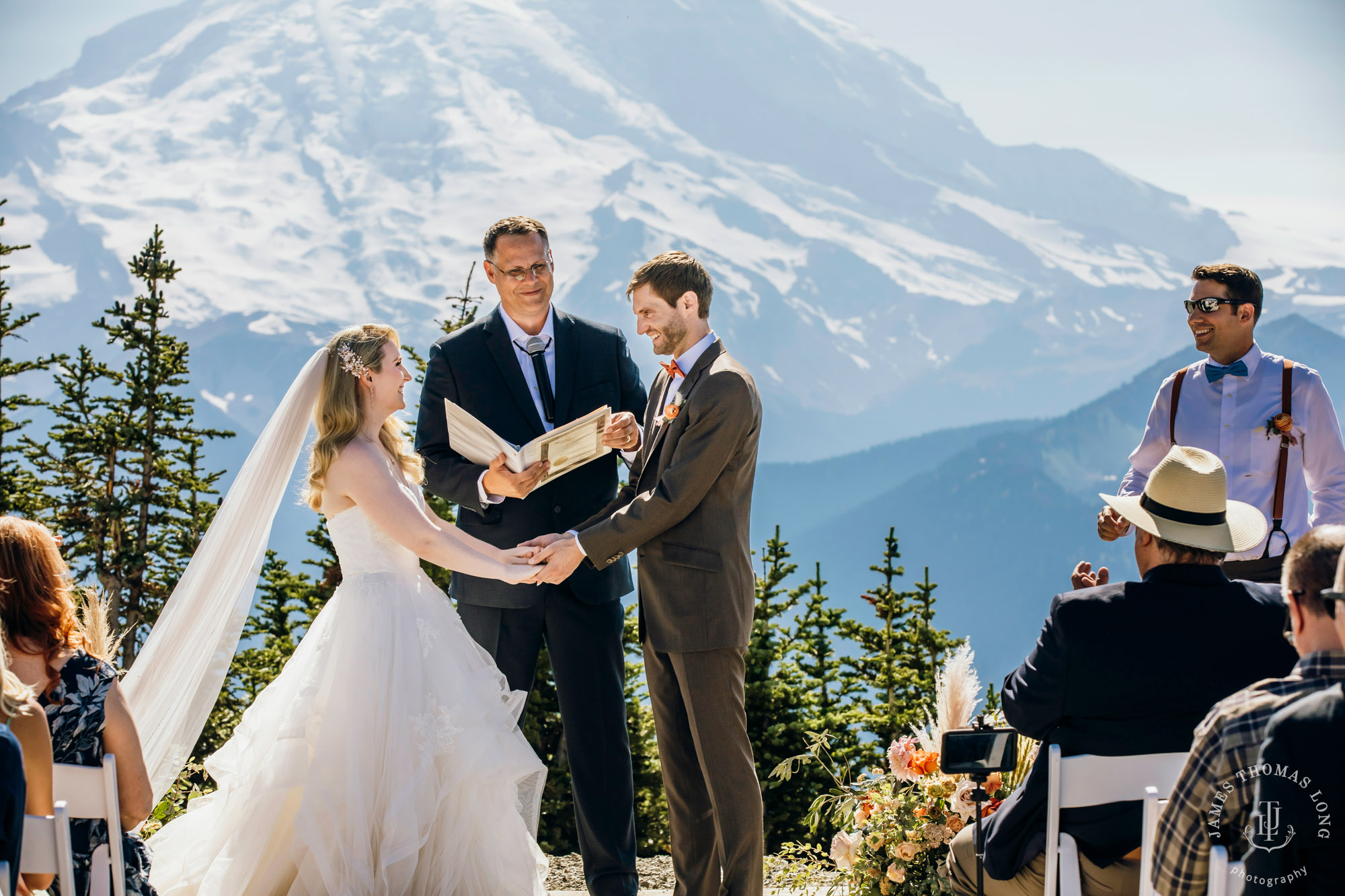 Crystal Mountain Resort wedding by Seattle wedding photographer James Thomas Long Photography