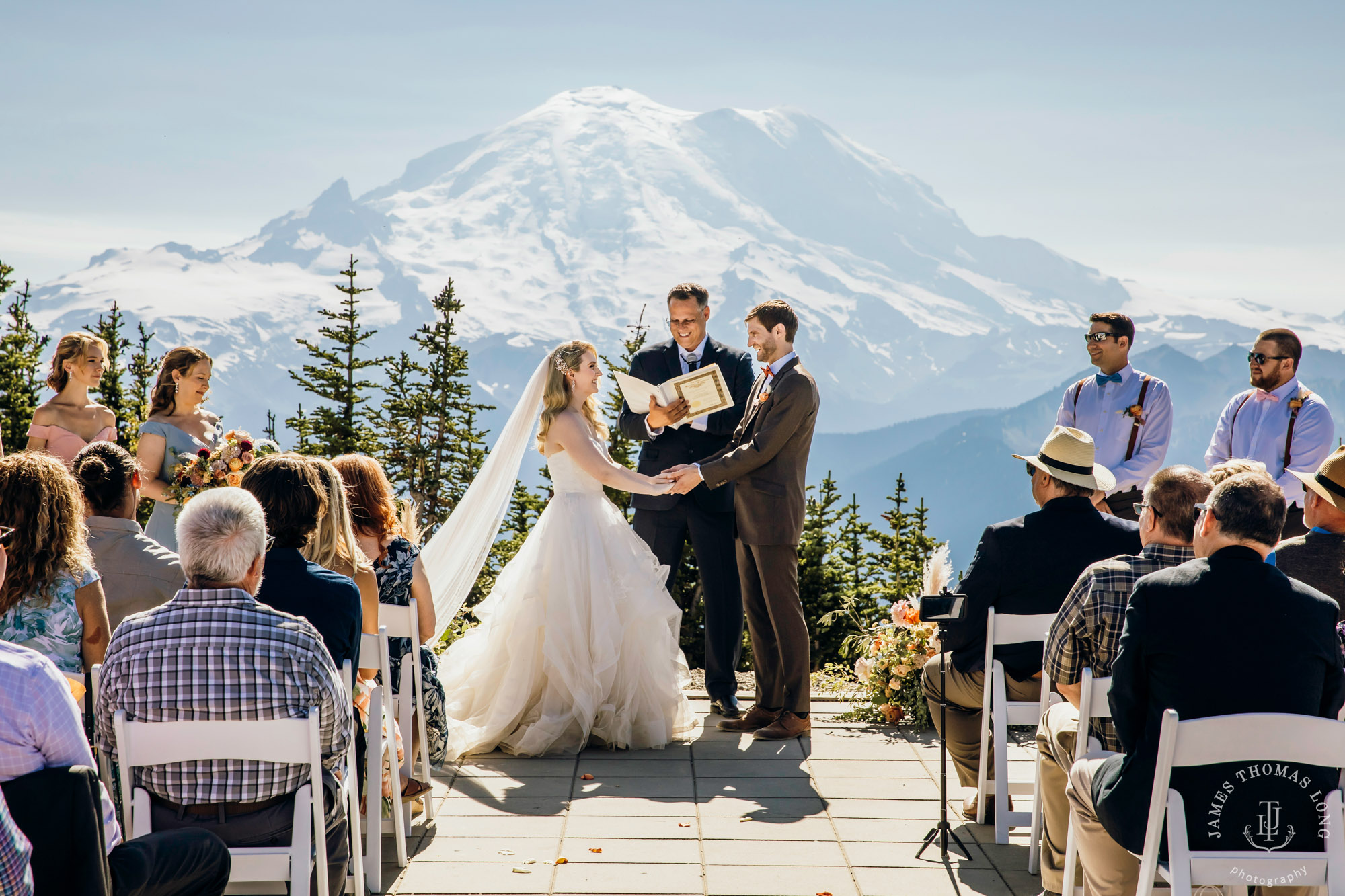 Crystal Mountain Resort wedding by Seattle wedding photographer James Thomas Long Photography