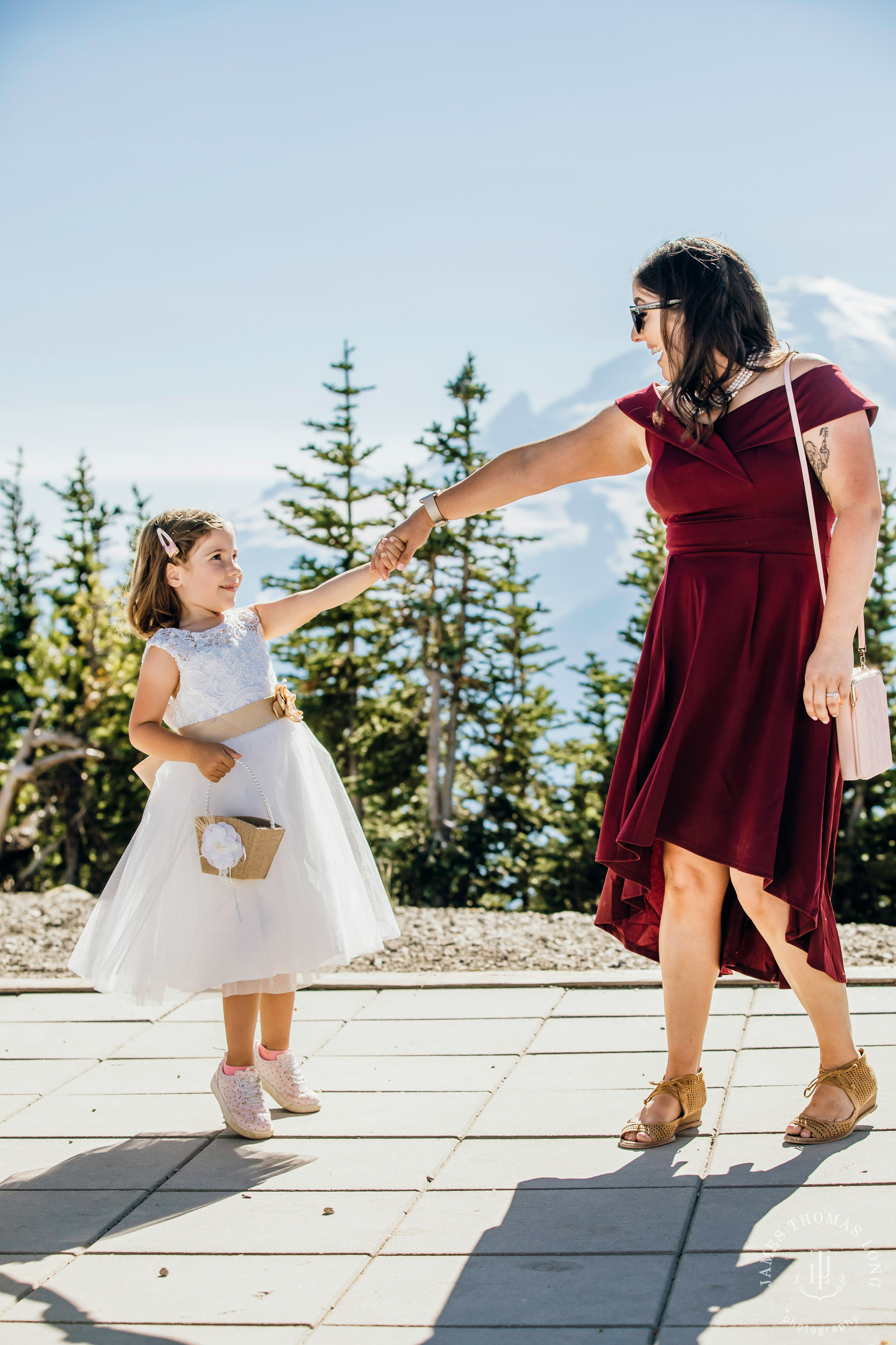 Crystal Mountain Resort wedding by Seattle wedding photographer James Thomas Long Photography