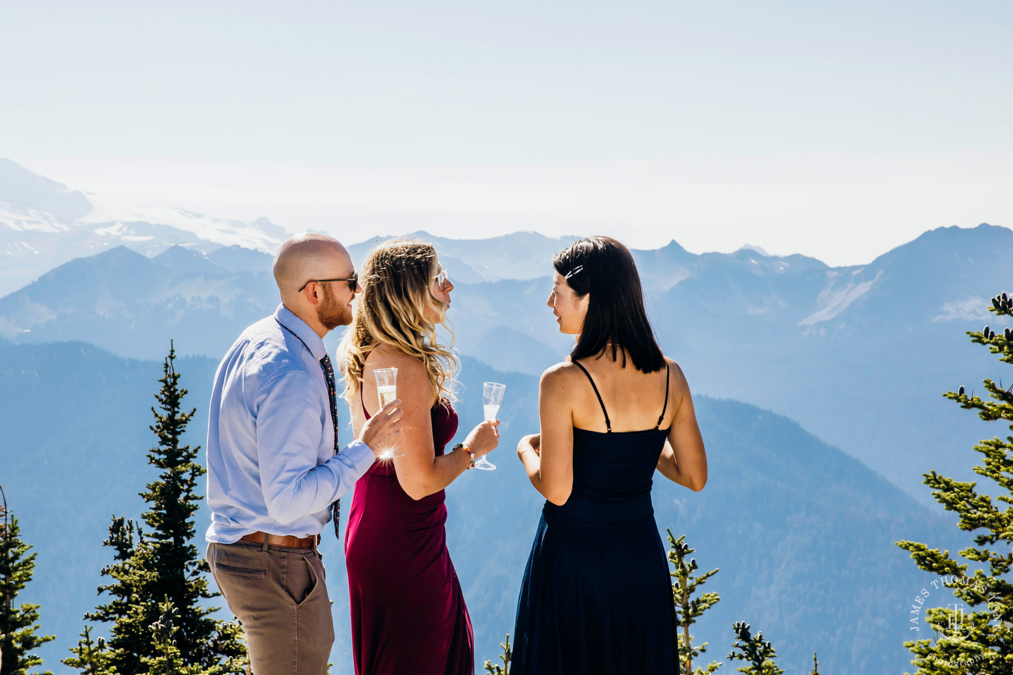 Crystal Mountain Resort wedding by Seattle wedding photographer James Thomas Long Photography