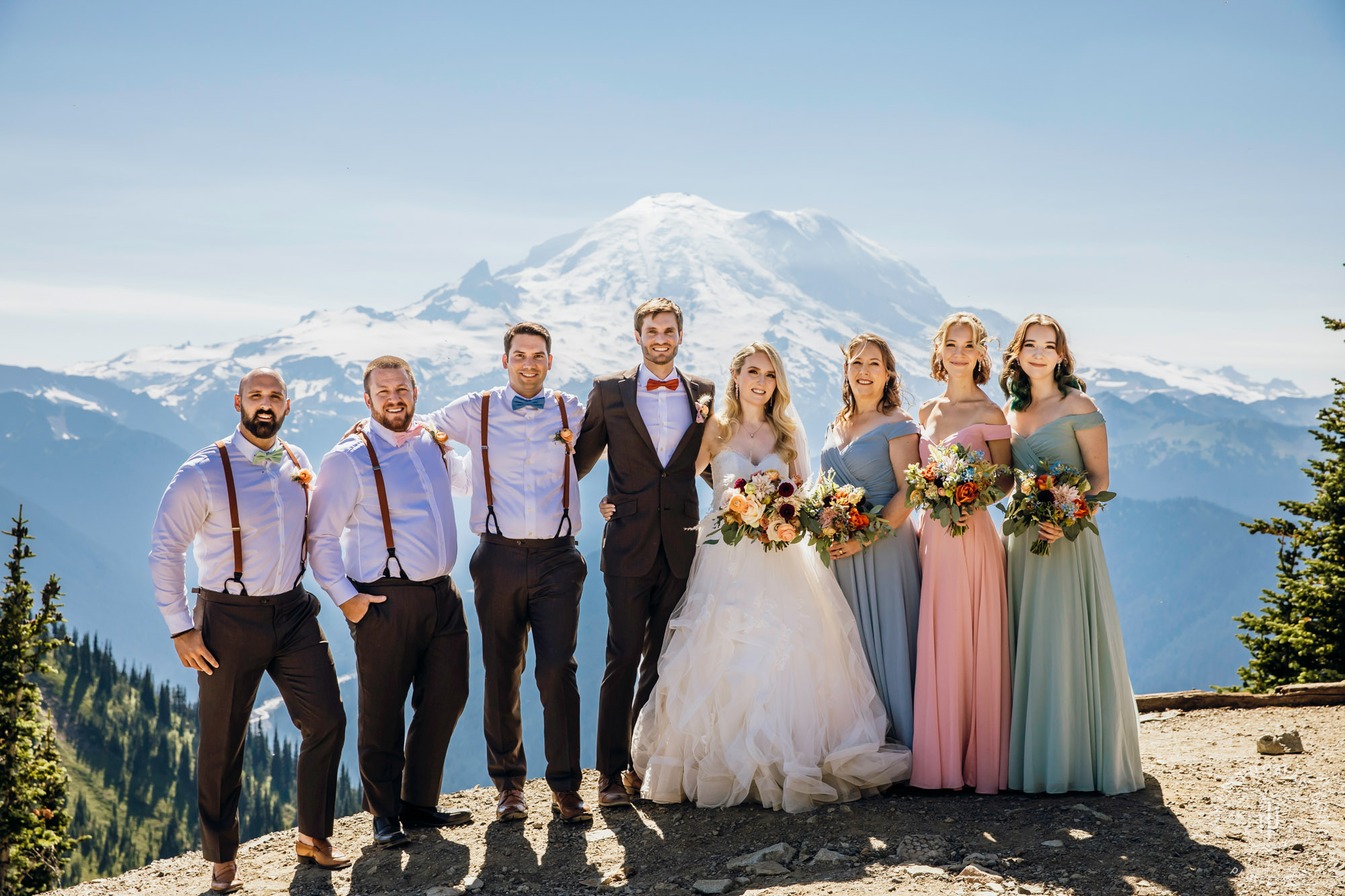 Crystal Mountain Resort wedding by Seattle wedding photographer James Thomas Long Photography