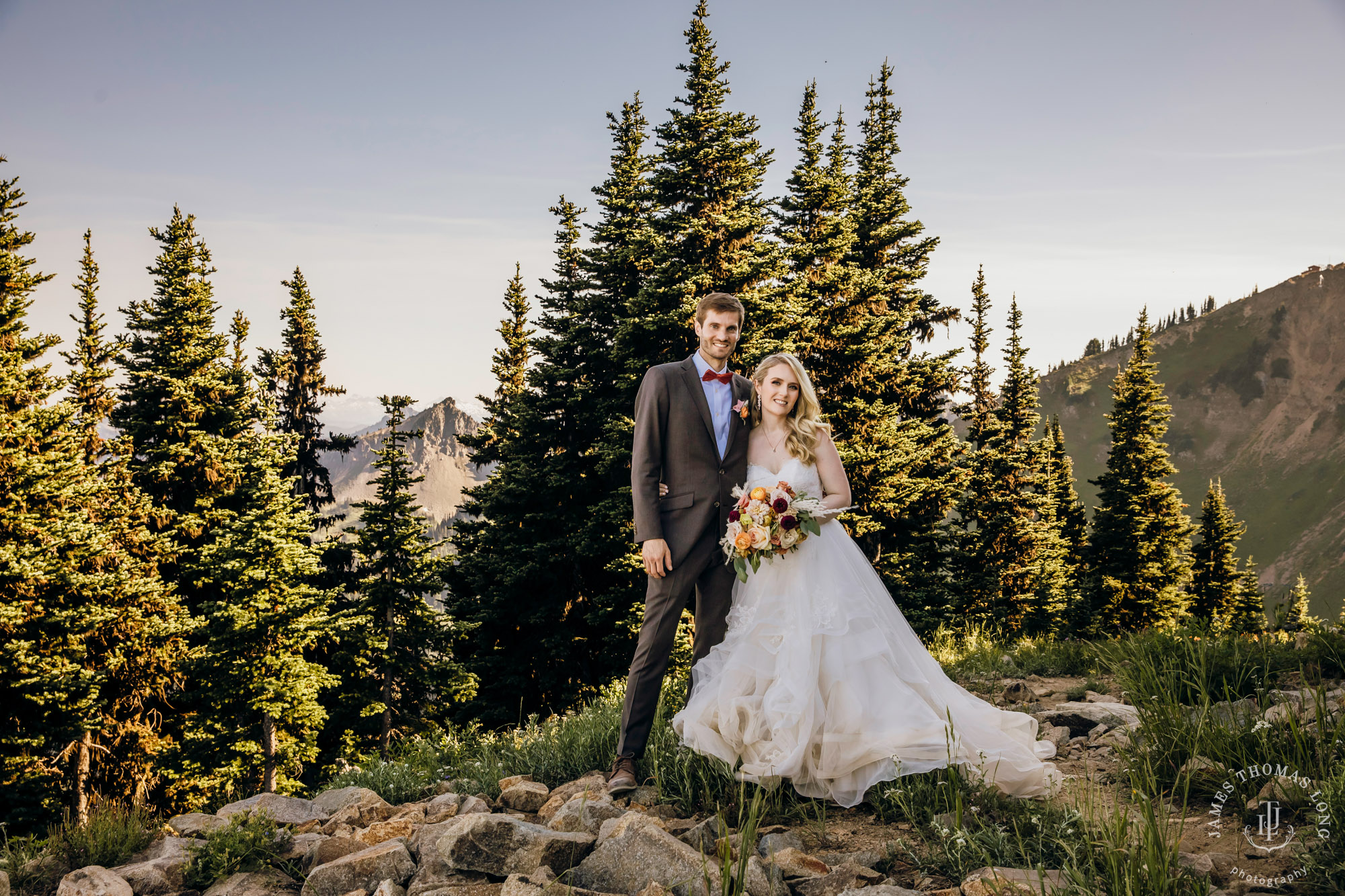 Crystal Mountain Resort wedding by Seattle wedding photographer James Thomas Long Photography