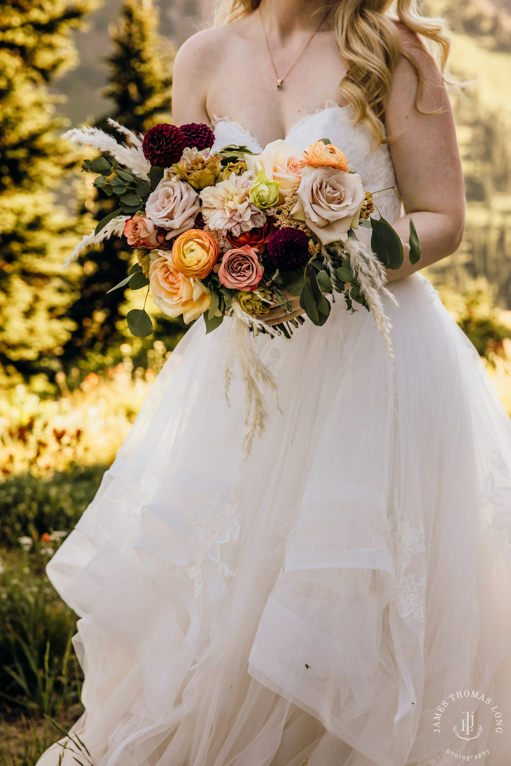 Crystal Mountain Resort wedding by Seattle wedding photographer James Thomas Long Photography