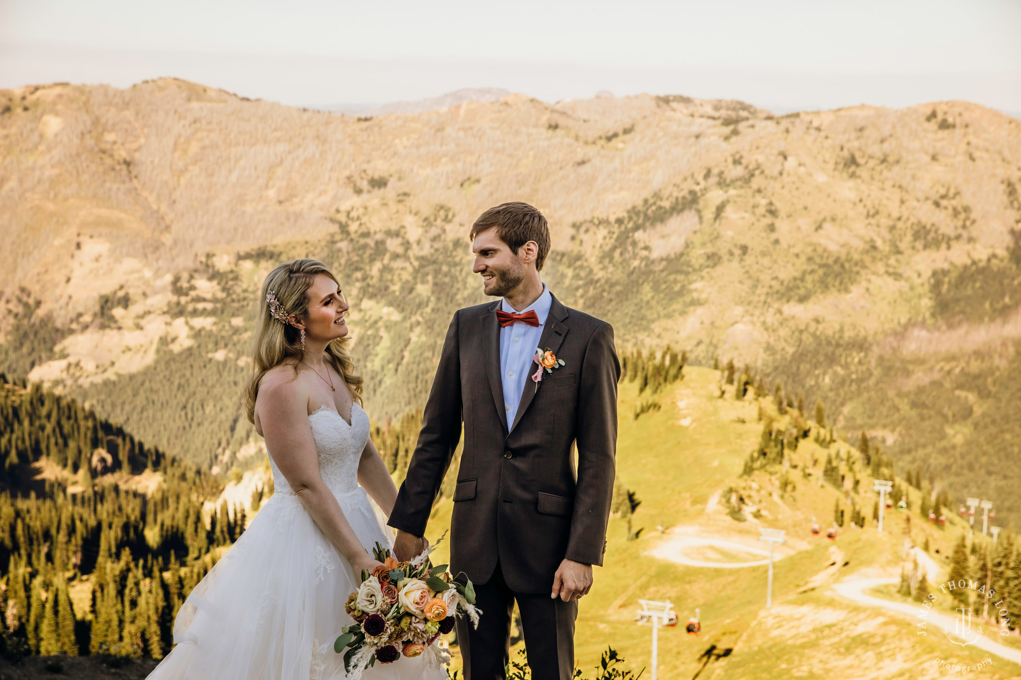 Crystal Mountain Resort wedding by Seattle wedding photographer James Thomas Long Photography