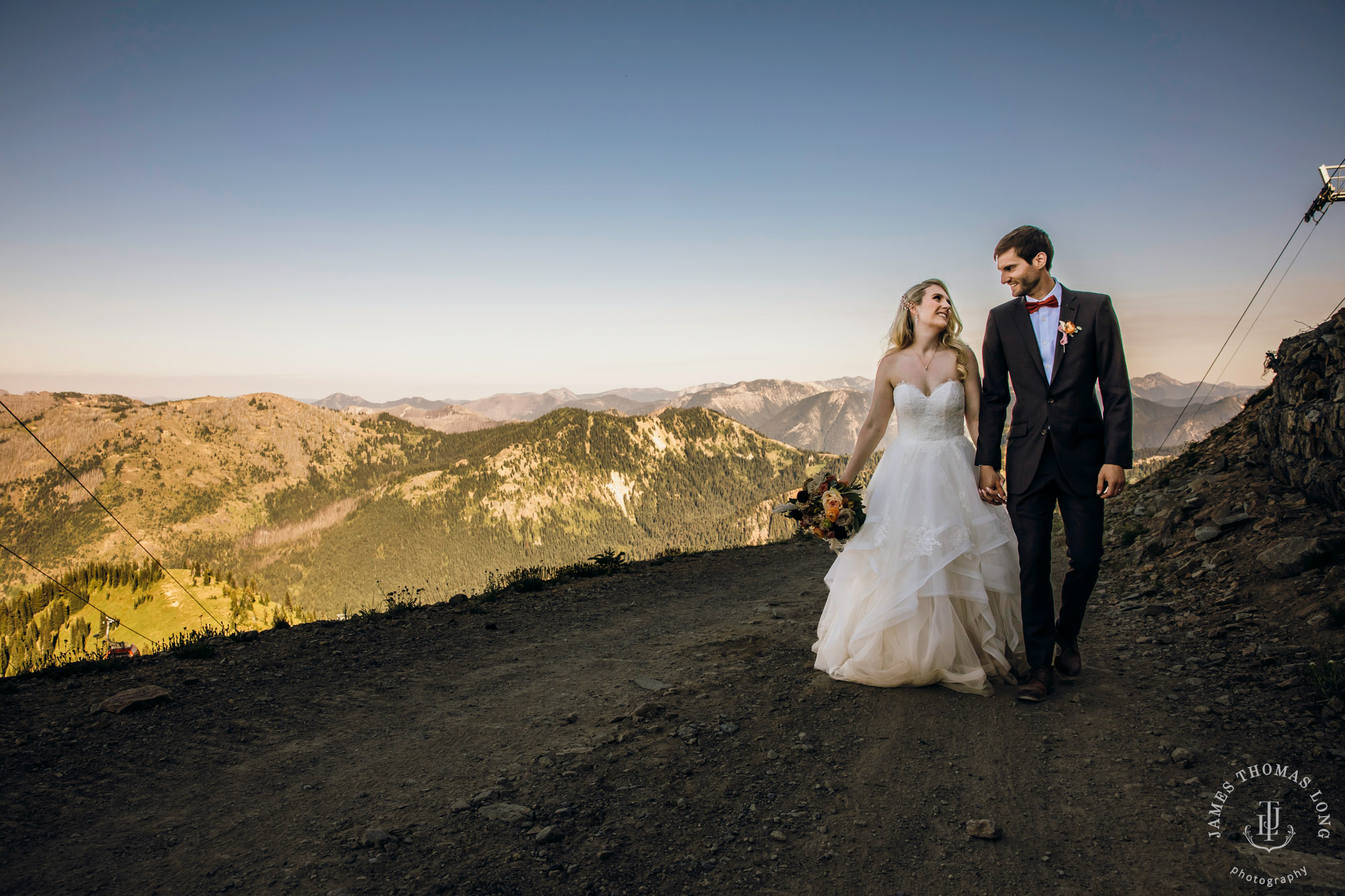 Crystal Mountain Resort wedding by Seattle wedding photographer James Thomas Long Photography