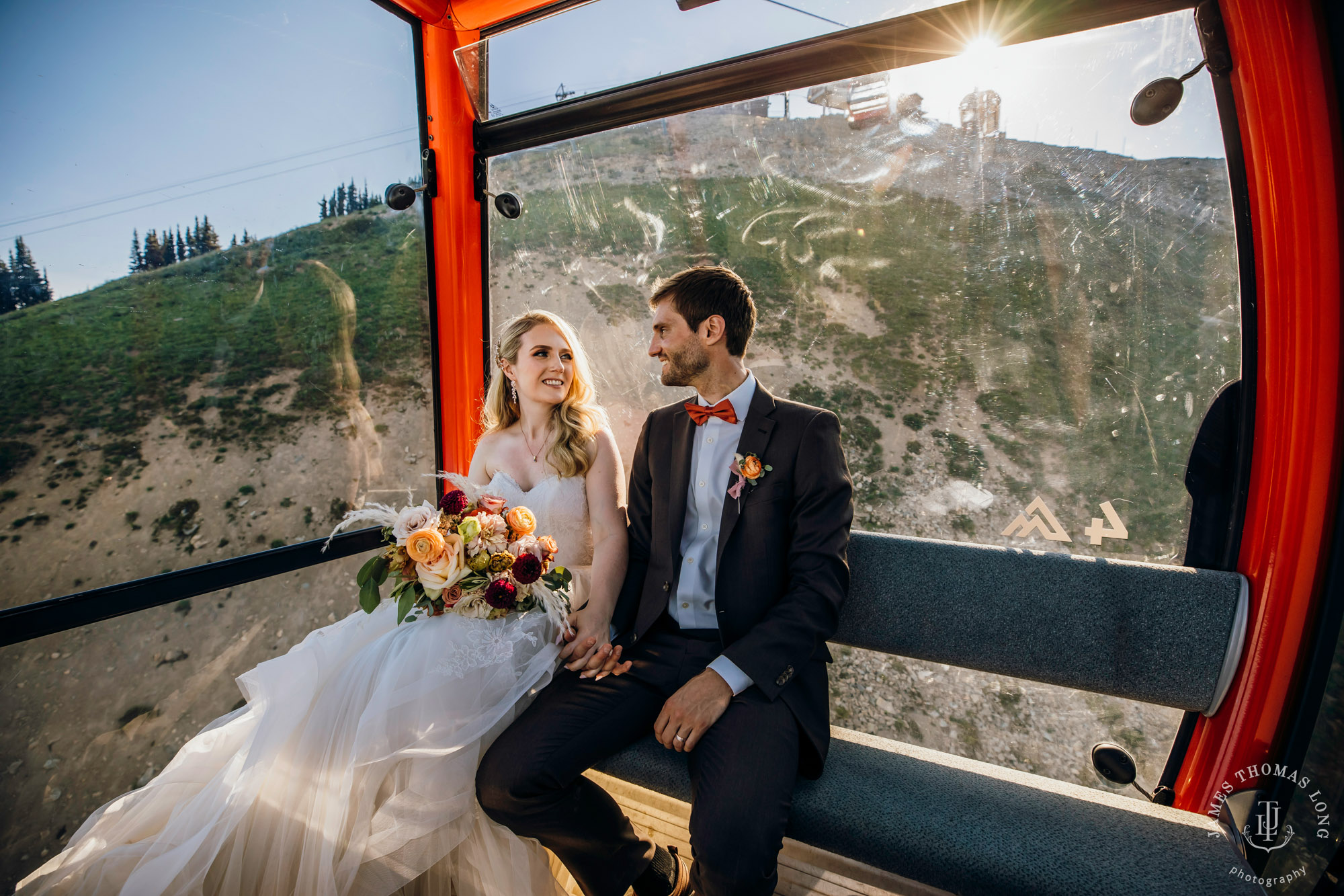 Crystal Mountain Resort wedding by Seattle wedding photographer James Thomas Long Photography