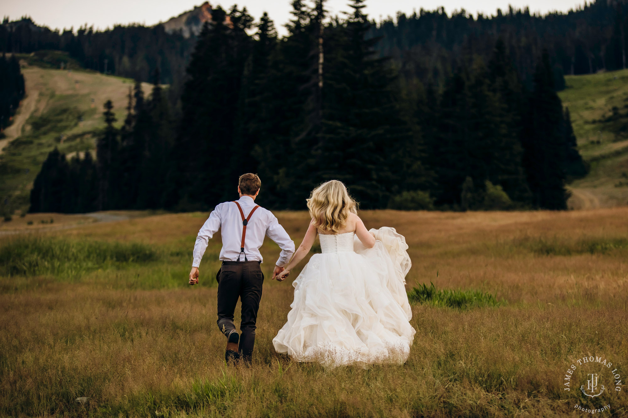 Crystal Mountain Resort wedding by Seattle wedding photographer James Thomas Long Photography