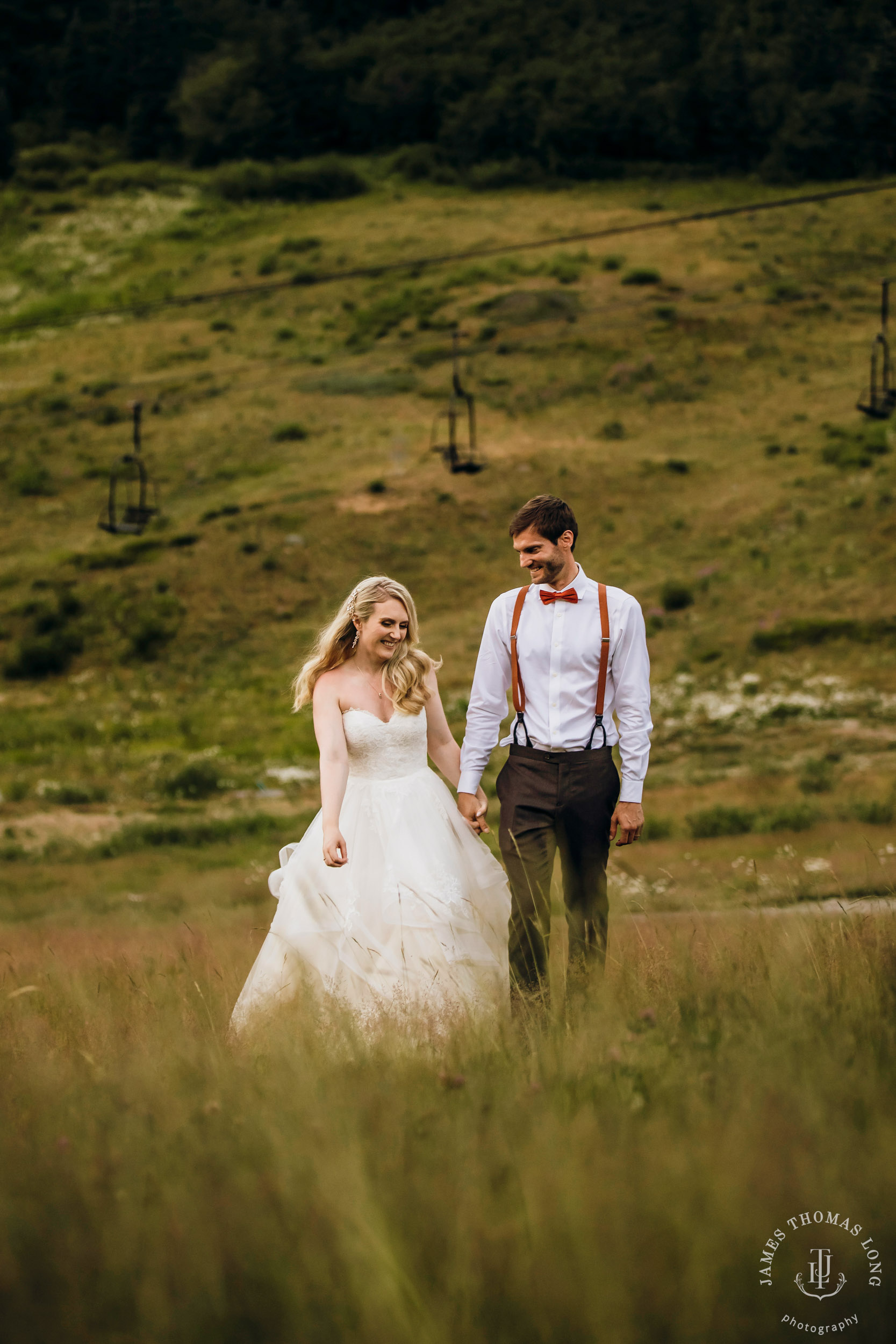 Crystal Mountain Resort wedding by Seattle wedding photographer James Thomas Long Photography