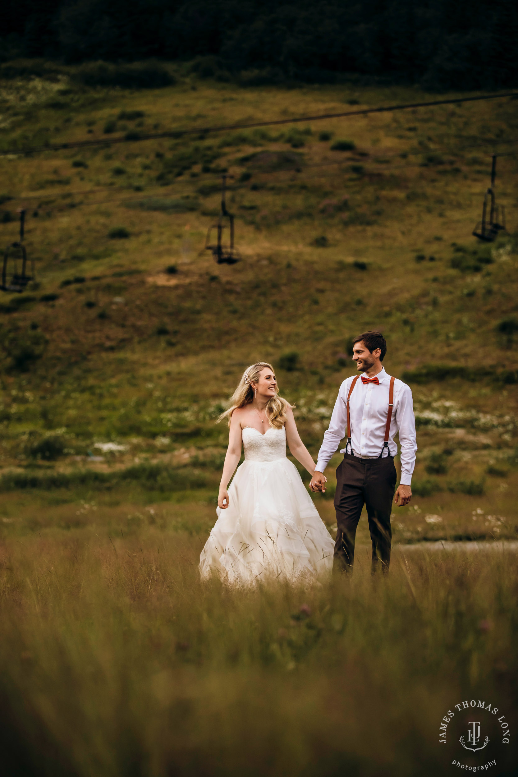 Crystal Mountain Resort wedding by Seattle wedding photographer James Thomas Long Photography