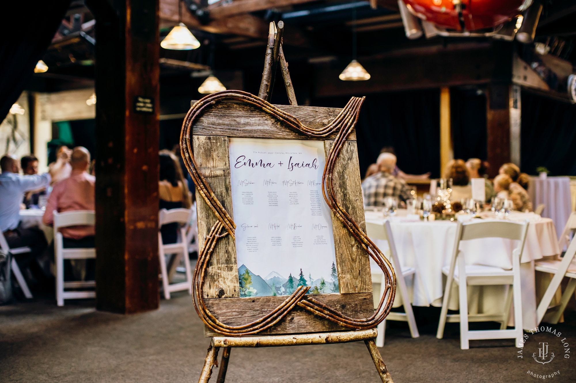 Crystal Mountain Resort wedding by Seattle wedding photographer James Thomas Long Photography