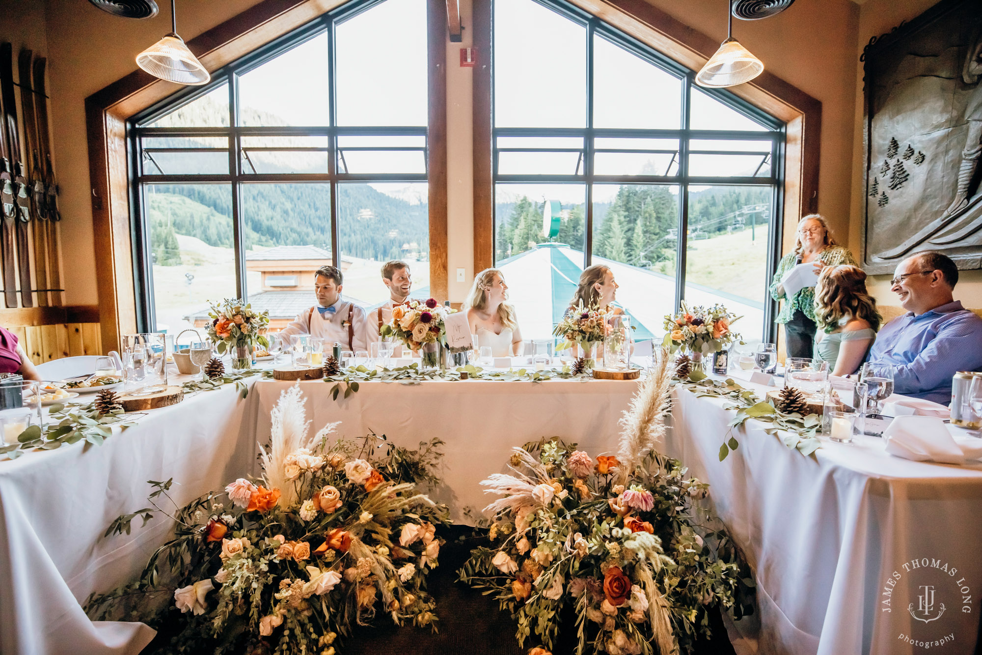 Crystal Mountain Resort wedding by Seattle wedding photographer James Thomas Long Photography