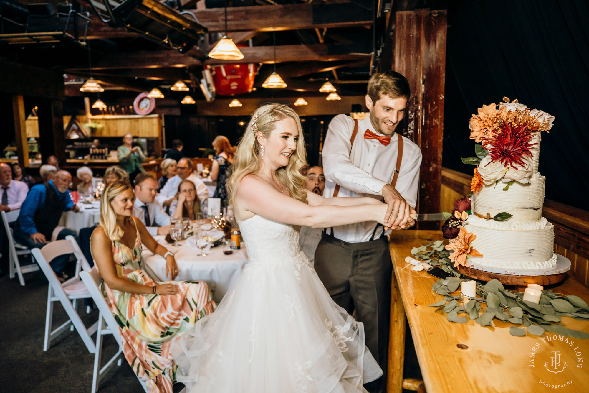 Crystal Mountain Resort wedding by Seattle wedding photographer James Thomas Long Photography