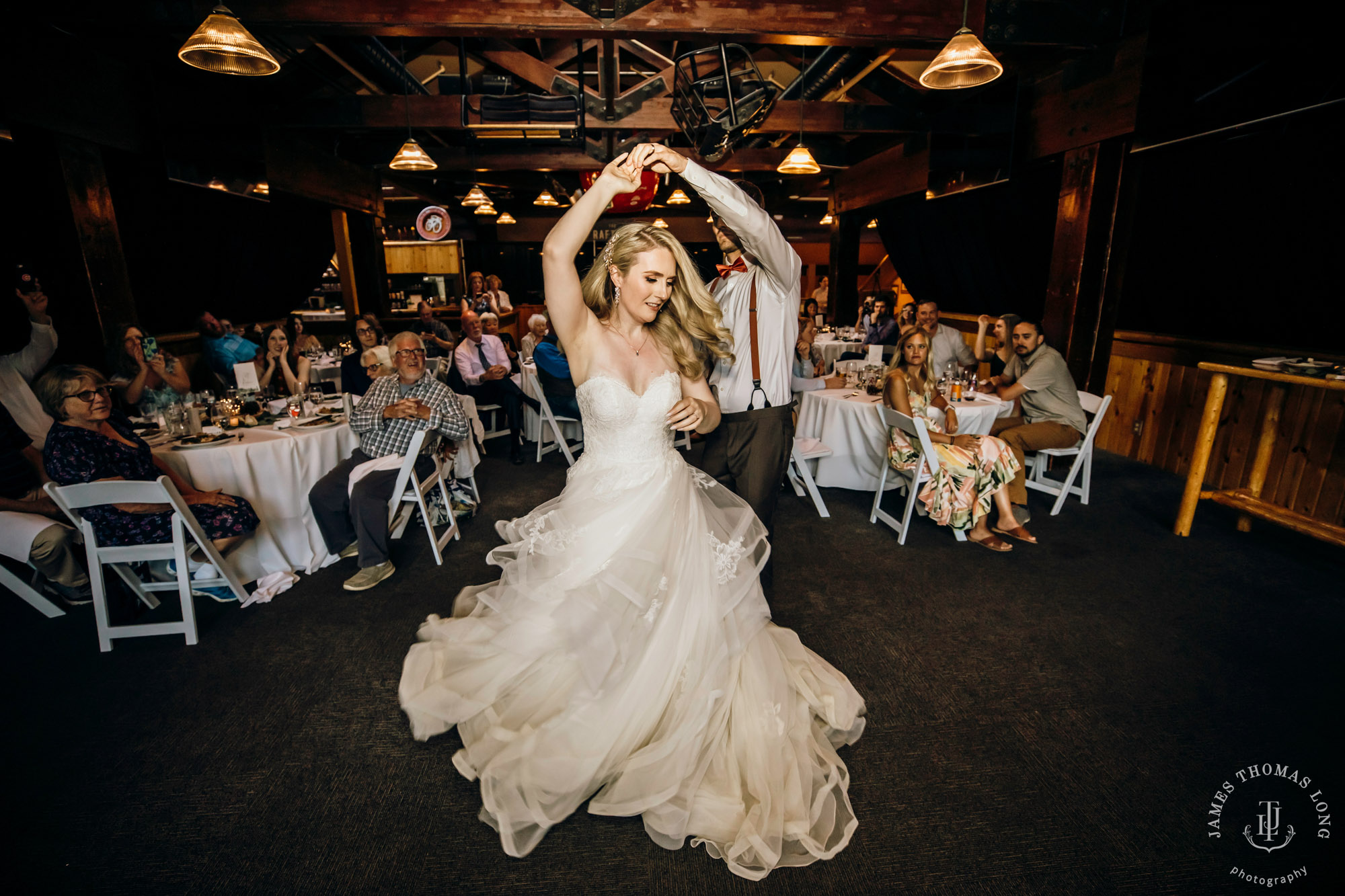 Crystal Mountain Resort wedding by Seattle wedding photographer James Thomas Long Photography