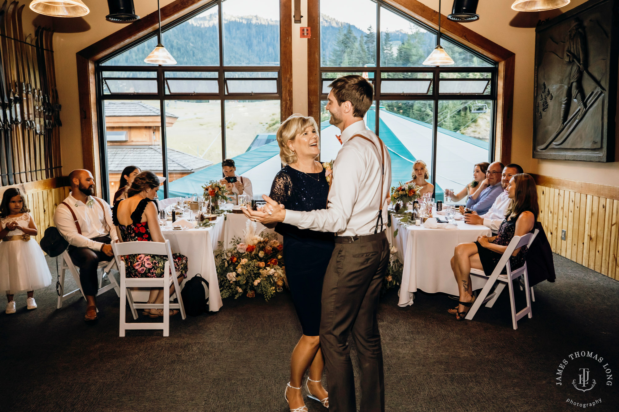 Crystal Mountain Resort wedding by Seattle wedding photographer James Thomas Long Photography