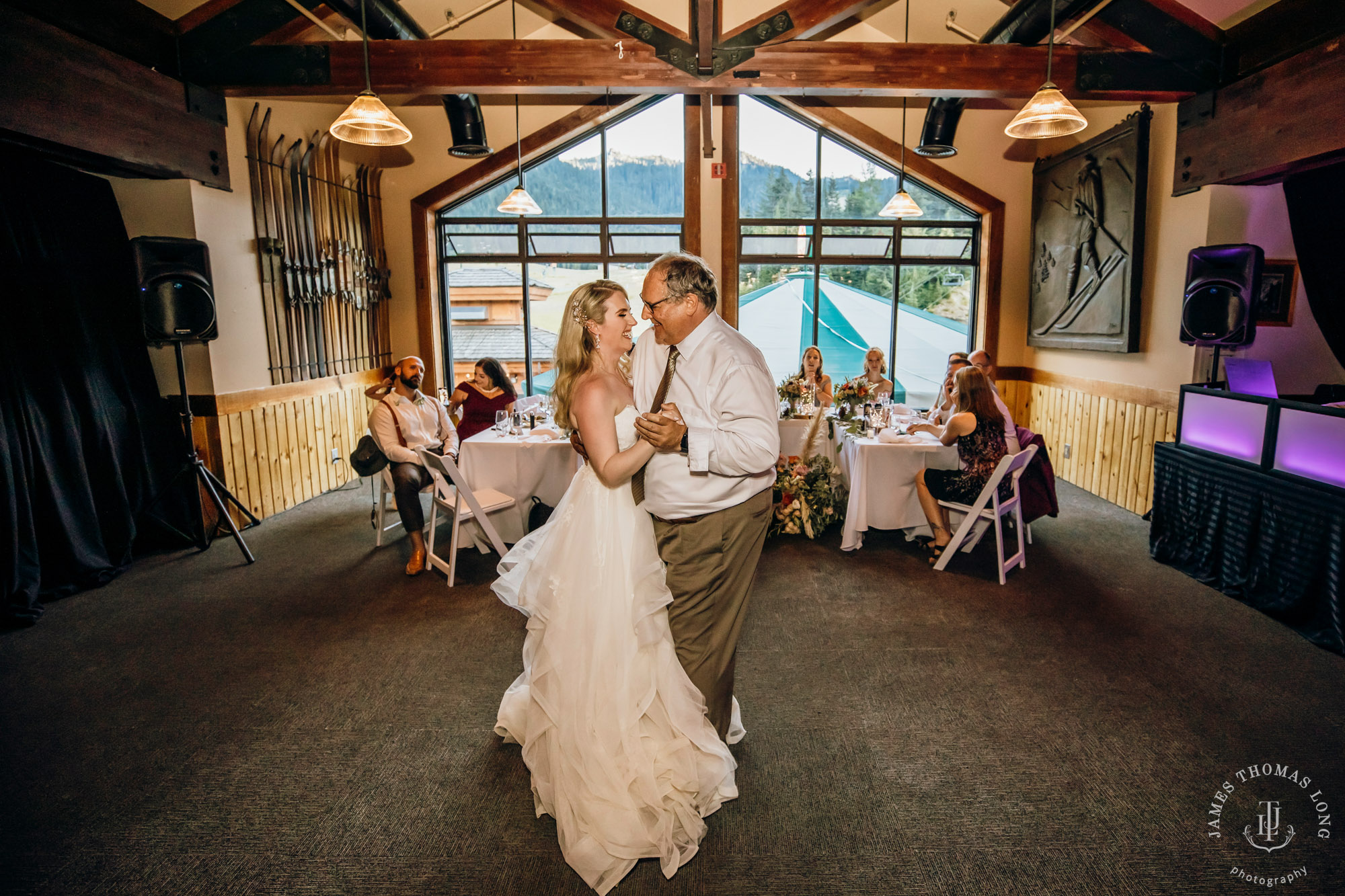 Crystal Mountain Resort wedding by Seattle wedding photographer James Thomas Long Photography