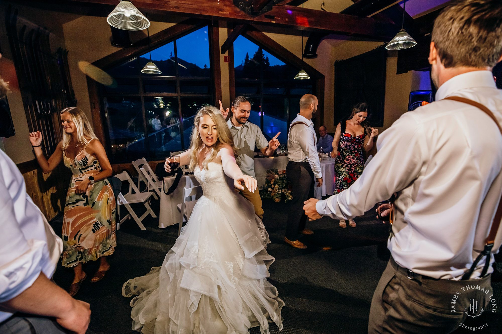 Crystal Mountain Resort wedding by Seattle wedding photographer James Thomas Long Photography