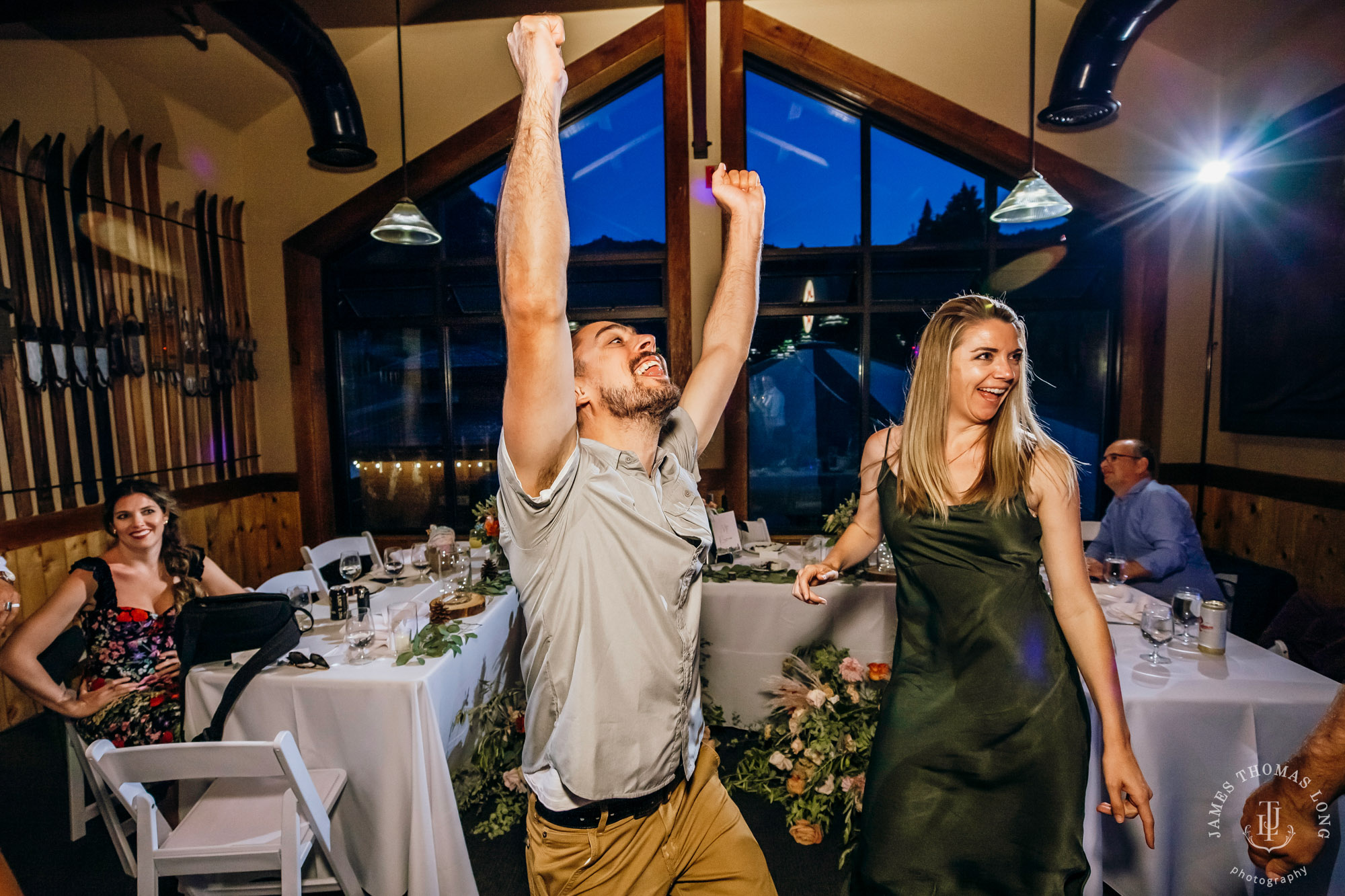 Crystal Mountain Resort wedding by Seattle wedding photographer James Thomas Long Photography