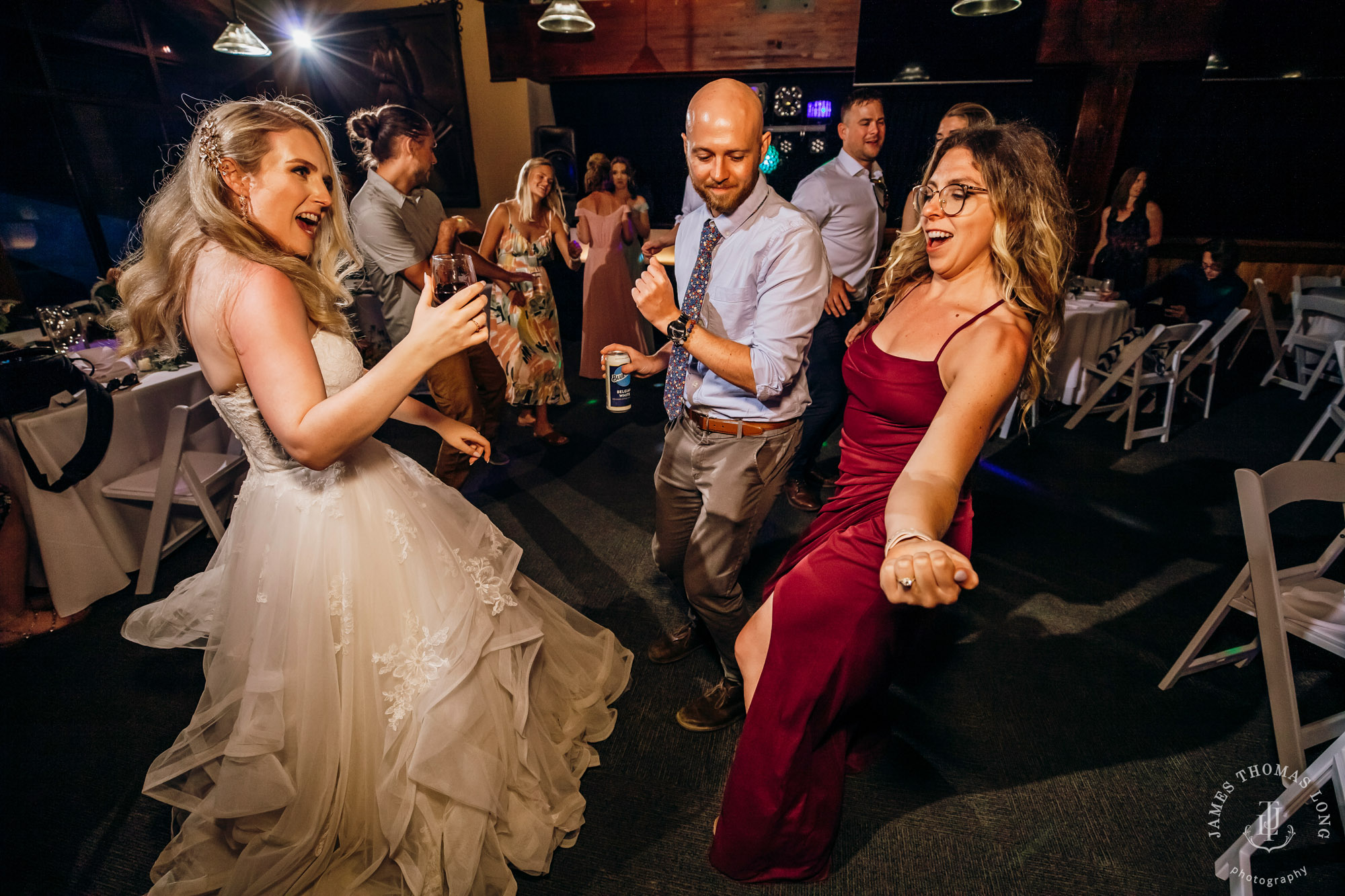 Crystal Mountain Resort wedding by Seattle wedding photographer James Thomas Long Photography