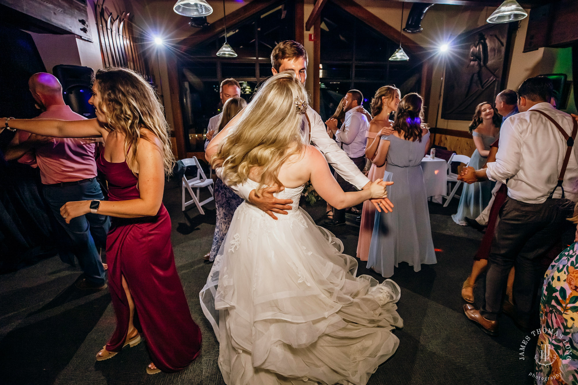 Crystal Mountain Resort wedding by Seattle wedding photographer James Thomas Long Photography