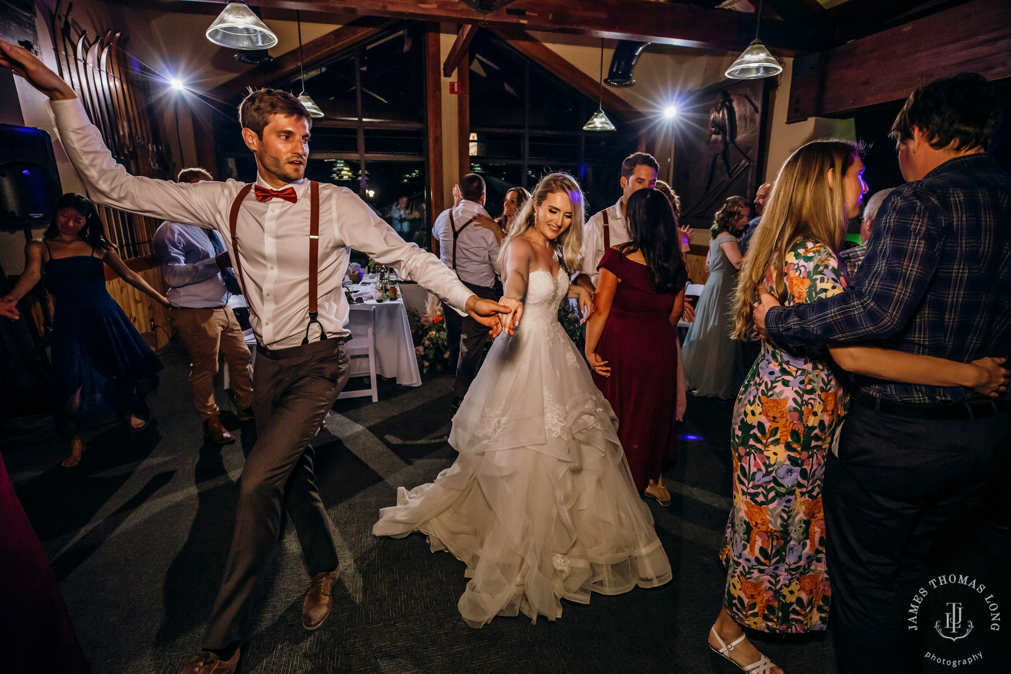 Crystal Mountain Resort wedding by Seattle wedding photographer James Thomas Long Photography