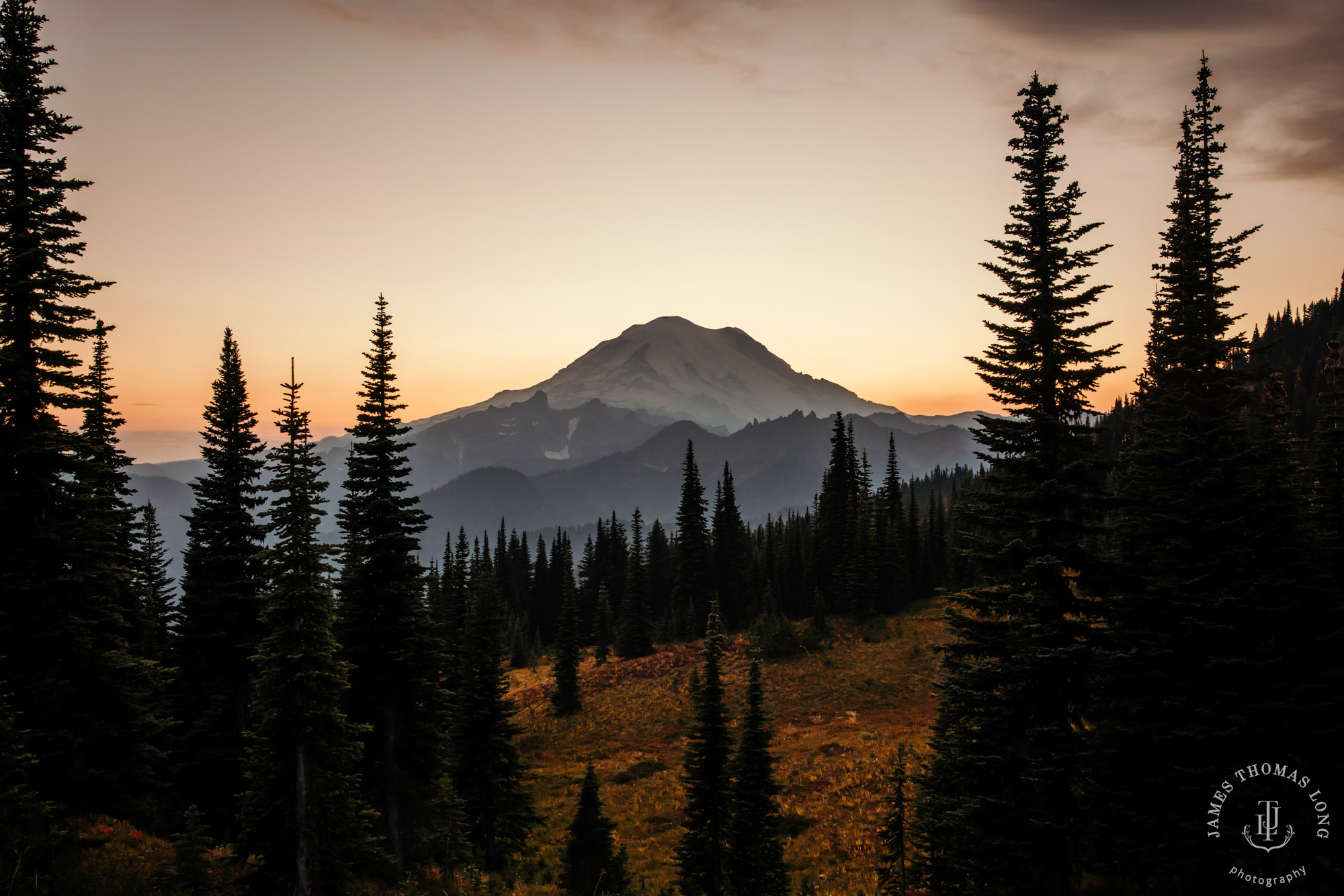 Mount Rainier adventure engagement by adventure wedding and elopement photographer James Thomas Long Photography