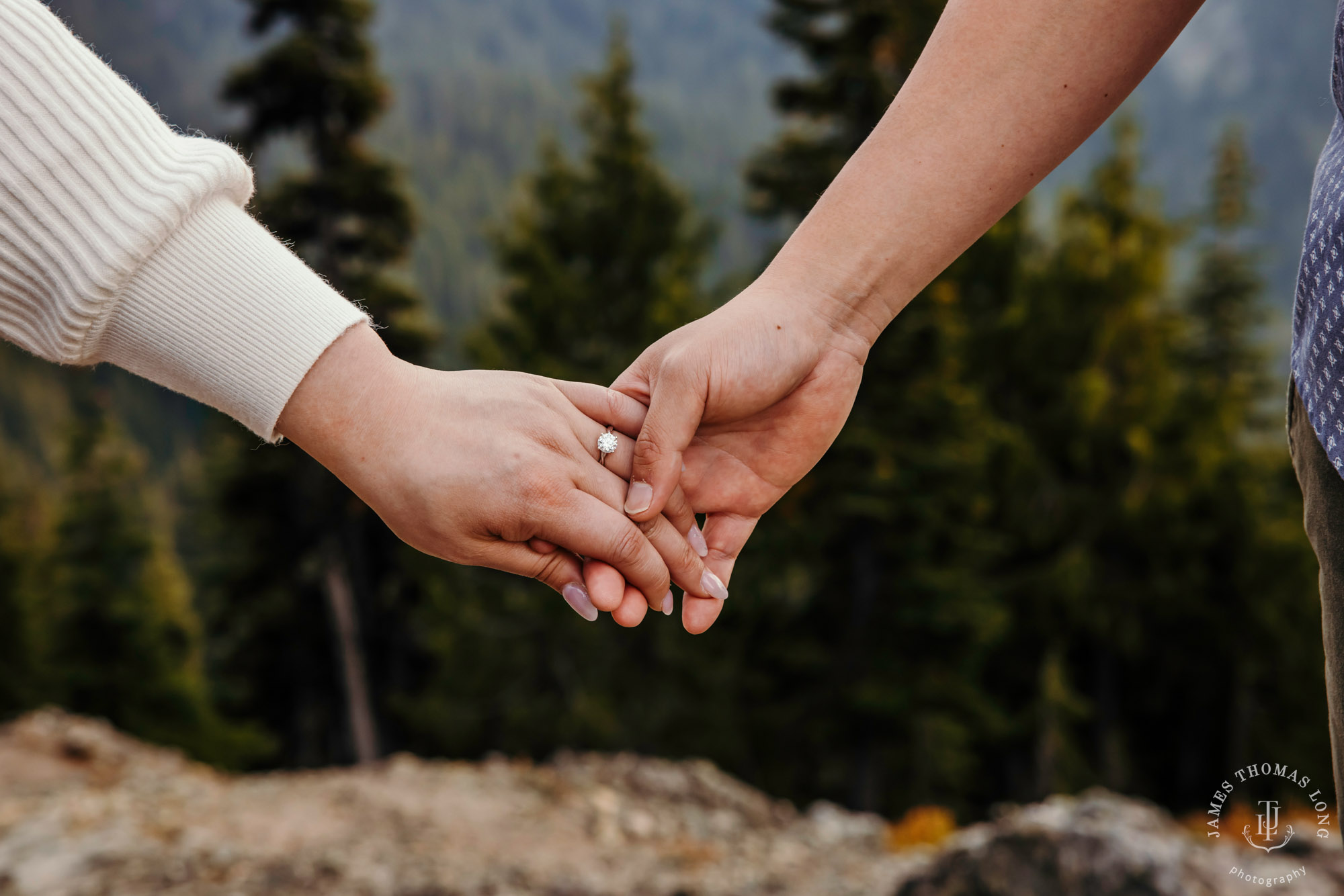 Mount Rainier adventure engagement by adventure wedding and elopement photographer James Thomas Long Photography