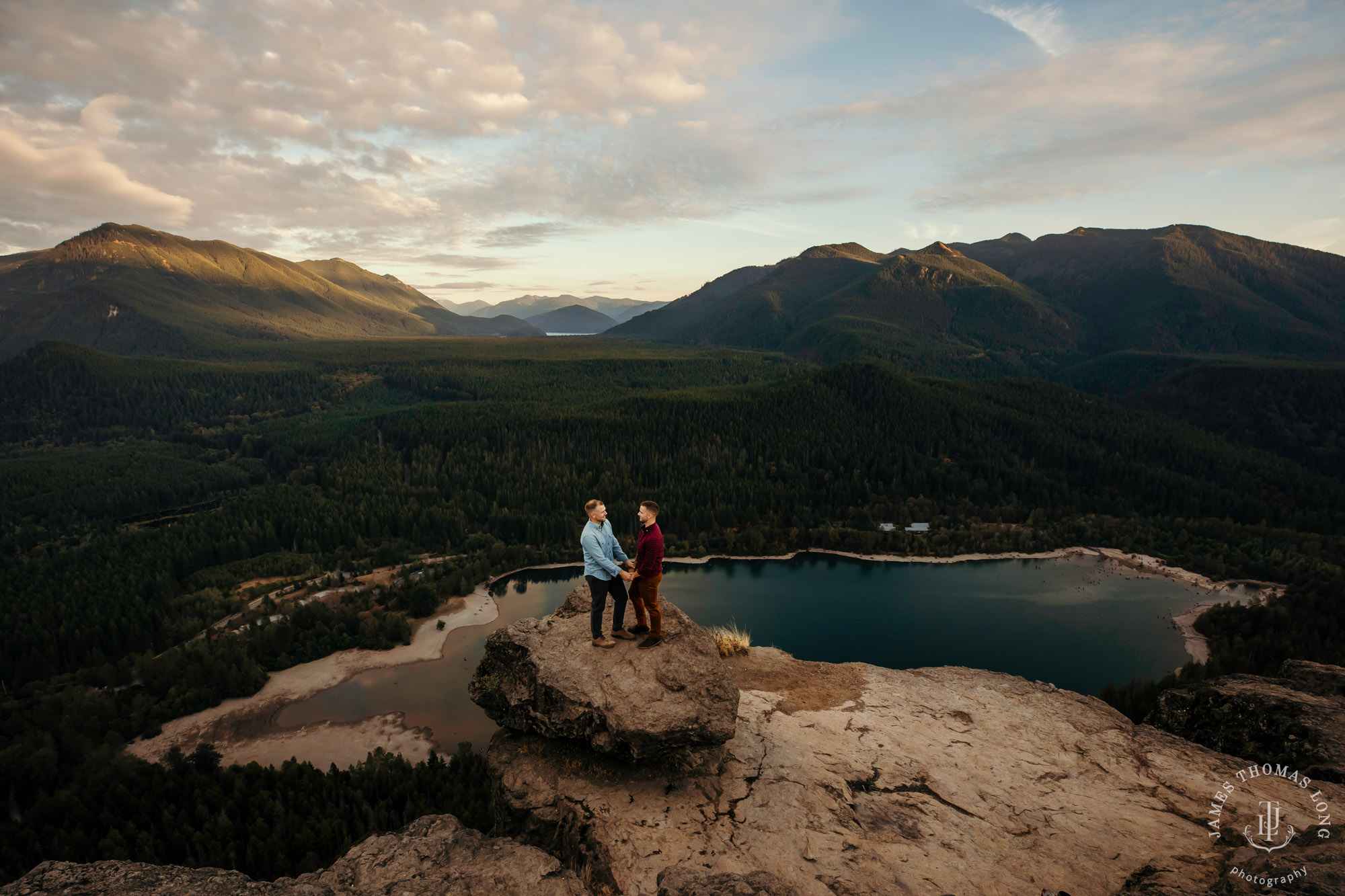 Snoqualmie North Bend adventure engagement session by Snoqualmie adventure wedding photographer James Thomas Long Photography