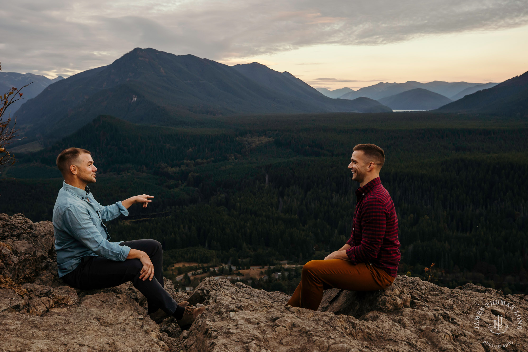 Snoqualmie North Bend adventure engagement session by Snoqualmie adventure wedding photographer James Thomas Long Photography