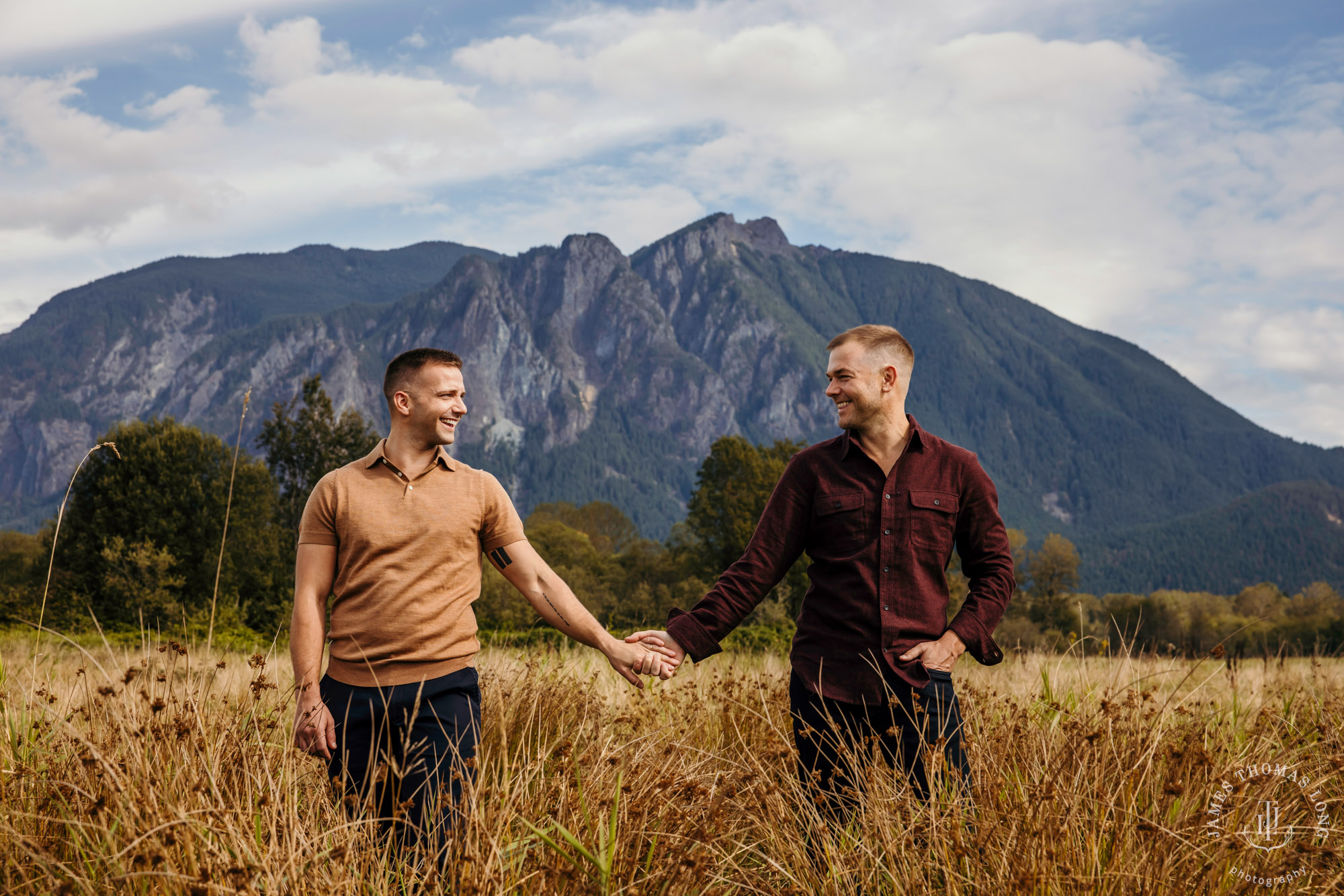 Snoqualmie North Bend adventure engagement session by Snoqualmie adventure wedding photographer James Thomas Long Photography