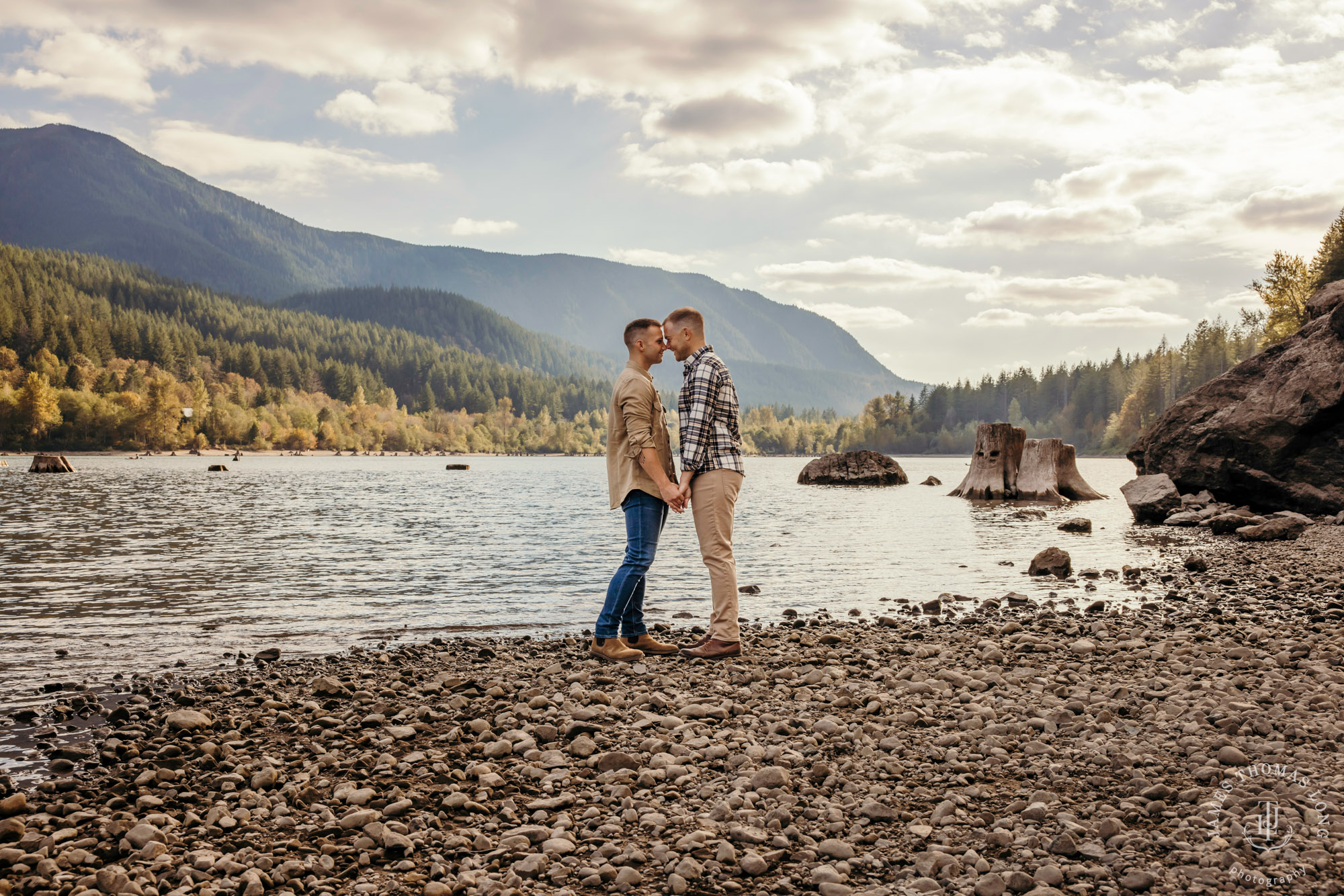 Snoqualmie North Bend adventure engagement session by Snoqualmie adventure wedding photographer James Thomas Long Photography