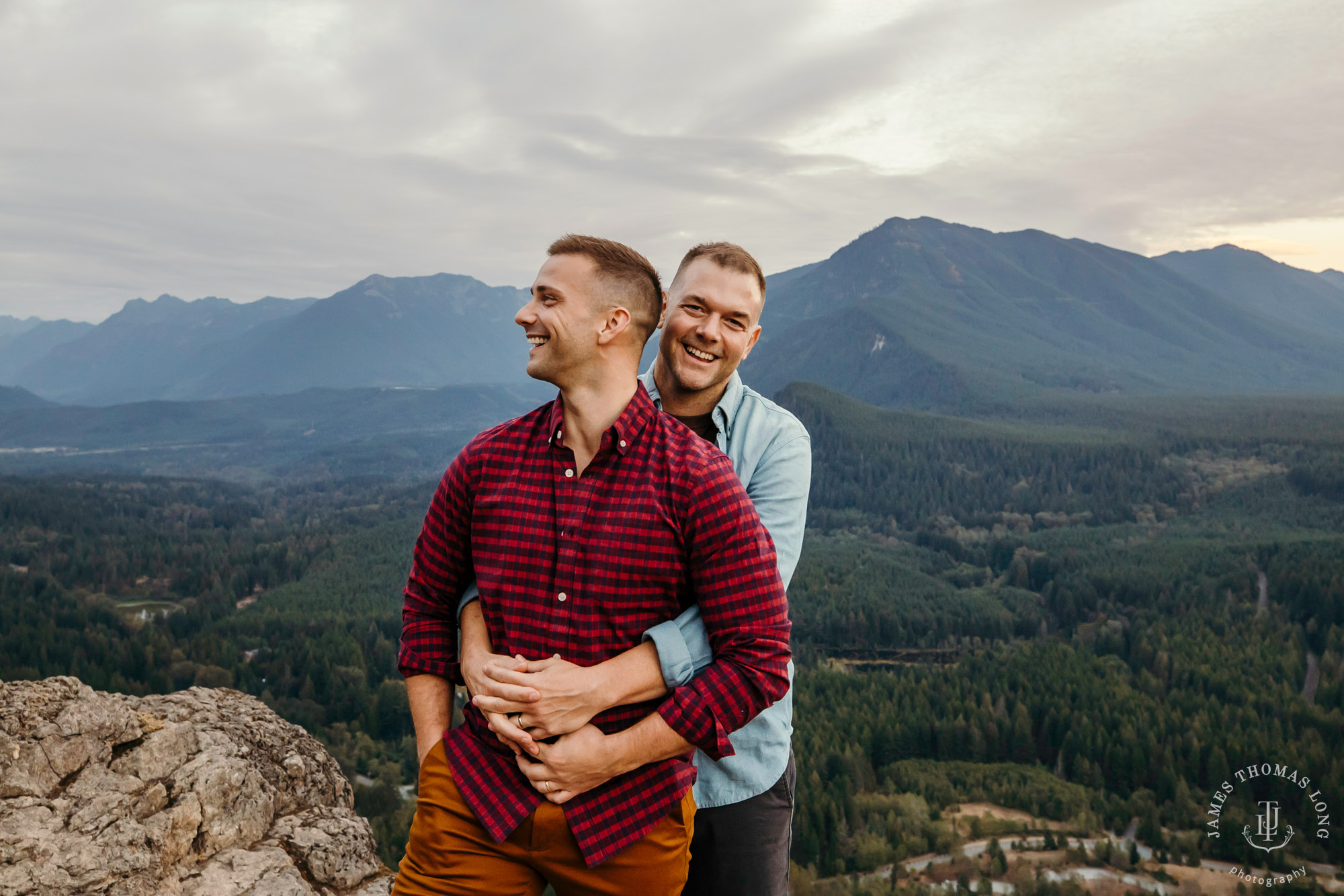 Snoqualmie North Bend adventure engagement session by Snoqualmie adventure wedding photographer James Thomas Long Photography