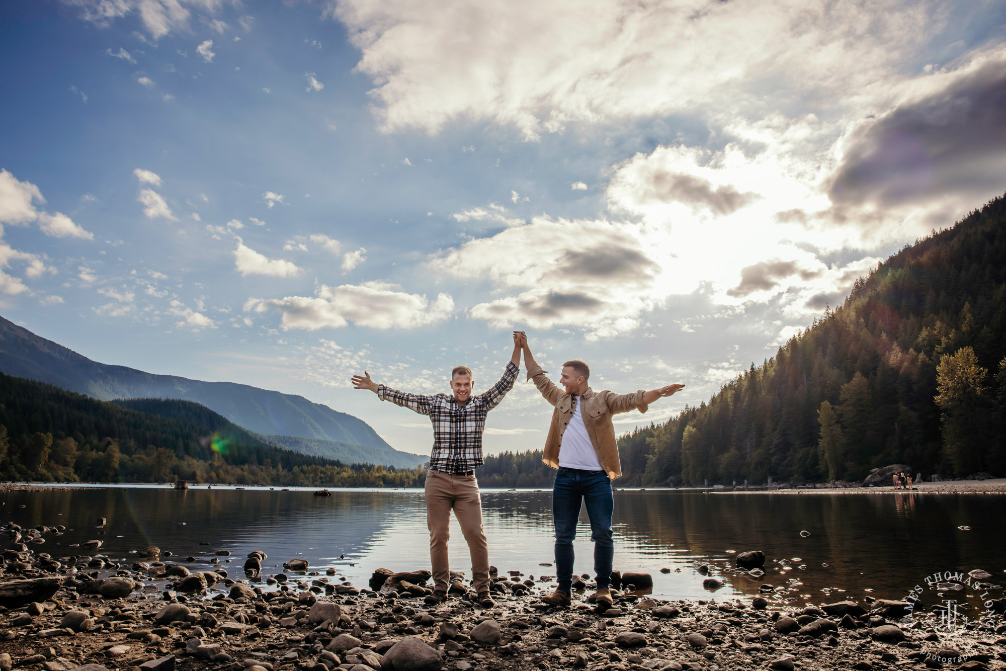 Snoqualmie North Bend adventure engagement session by Snoqualmie adventure wedding photographer James Thomas Long Photography