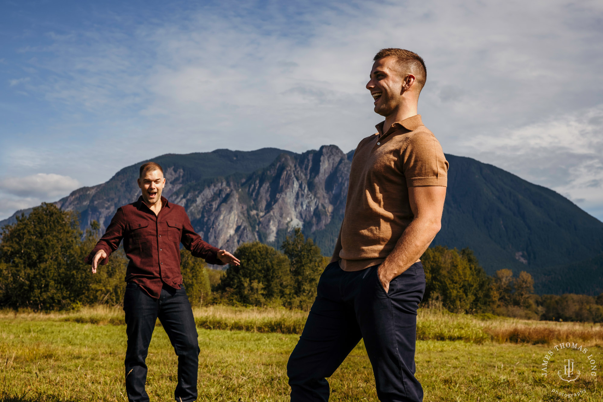 Snoqualmie North Bend adventure engagement session by Snoqualmie adventure wedding photographer James Thomas Long Photography