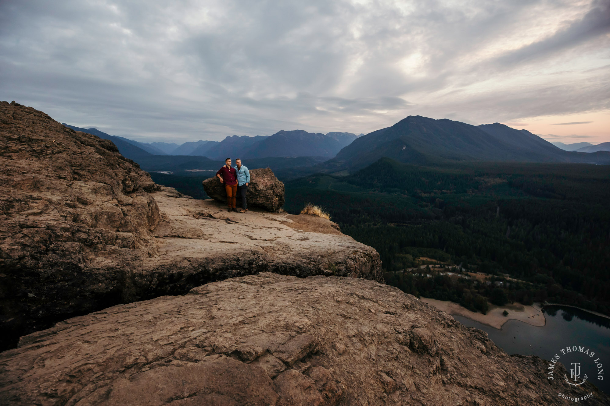 Snoqualmie North Bend adventure engagement session by Snoqualmie adventure wedding photographer James Thomas Long Photography