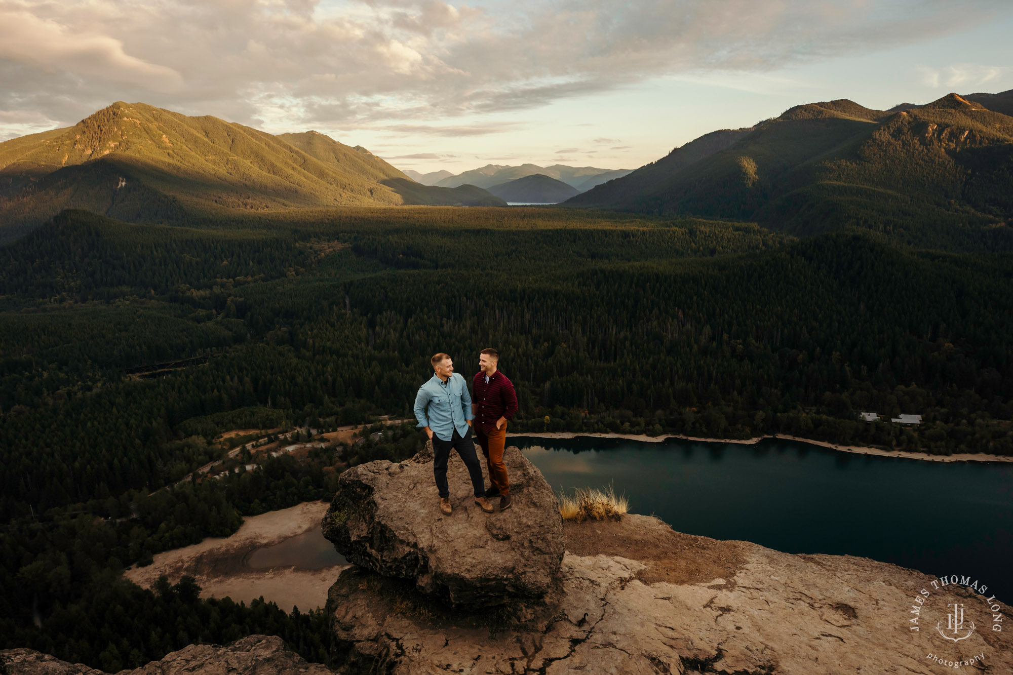 Snoqualmie North Bend adventure engagement session by Snoqualmie adventure wedding photographer James Thomas Long Photography