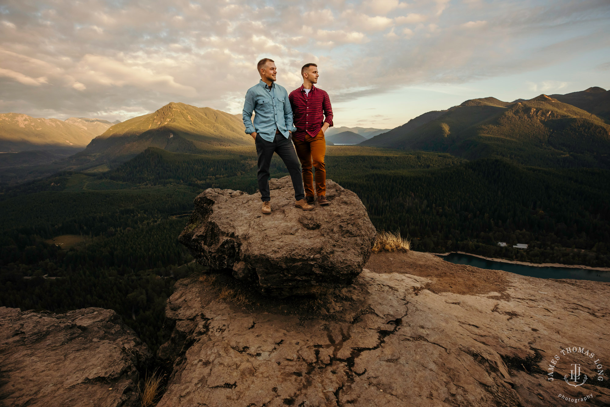 Snoqualmie North Bend adventure engagement session by Snoqualmie adventure wedding photographer James Thomas Long Photography