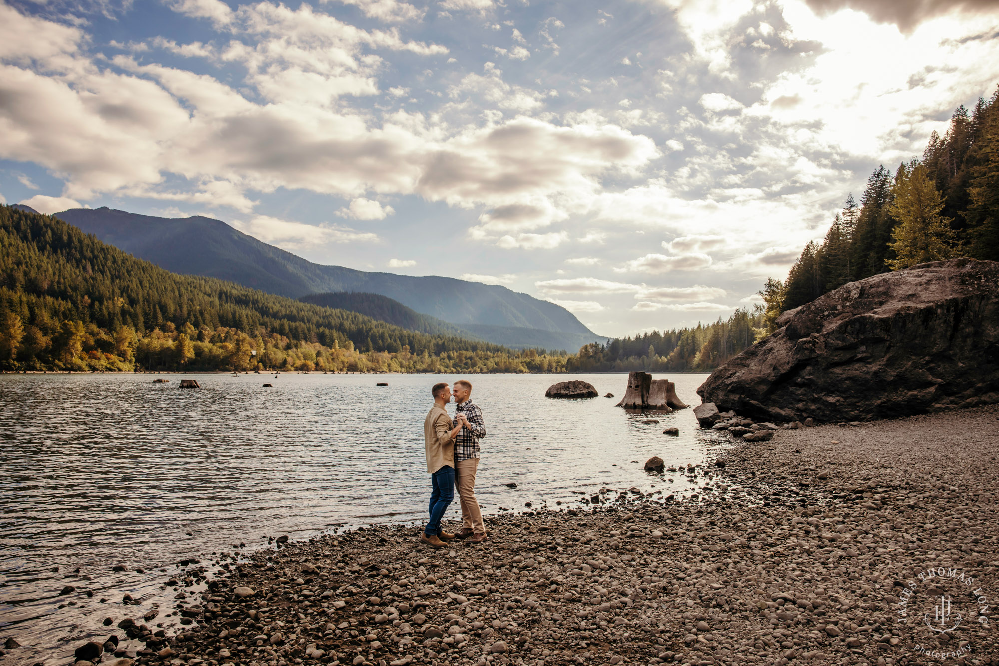 Snoqualmie North Bend adventure engagement session by Snoqualmie adventure wedding photographer James Thomas Long Photography