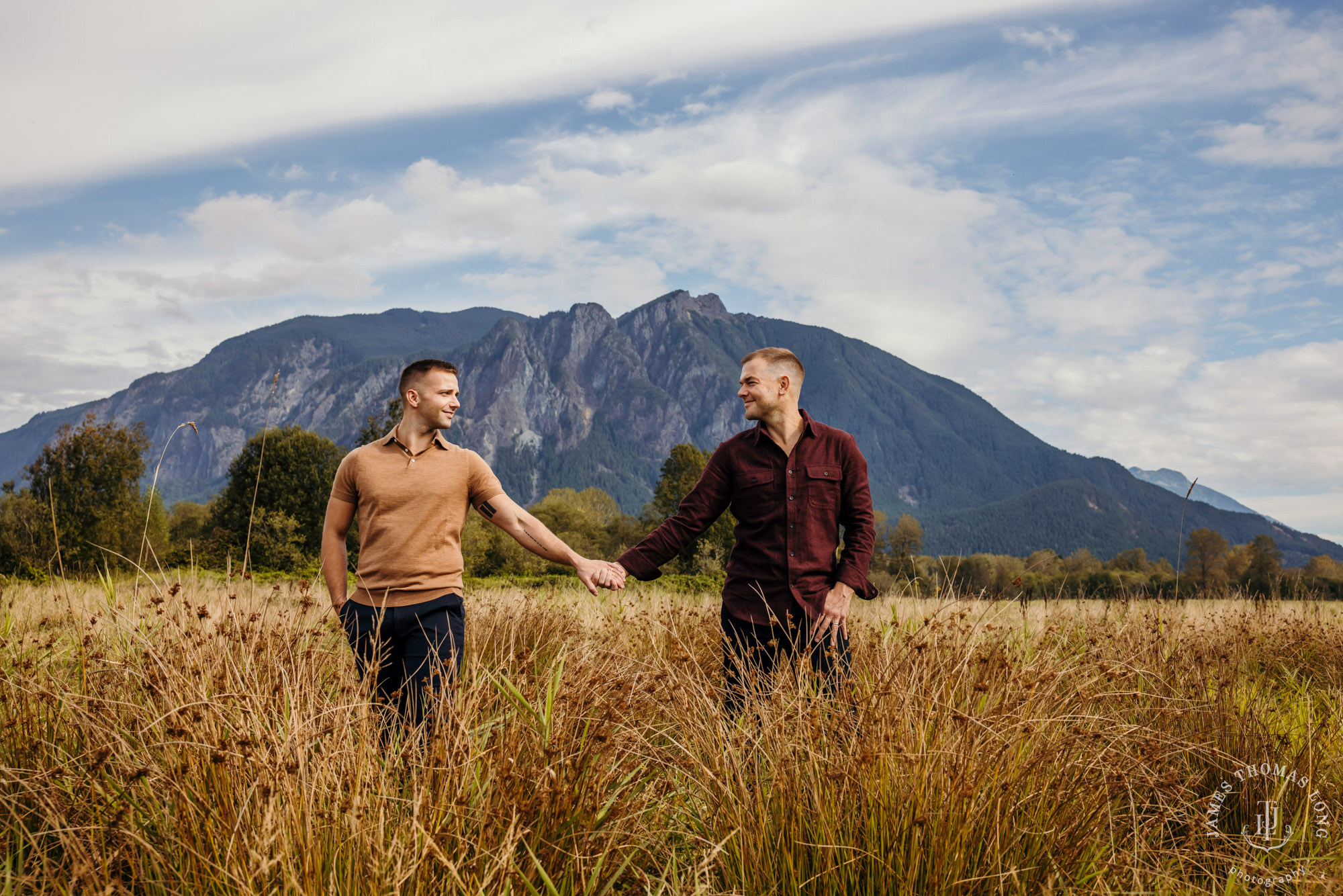 Snoqualmie North Bend adventure engagement session by Snoqualmie adventure wedding photographer James Thomas Long Photography