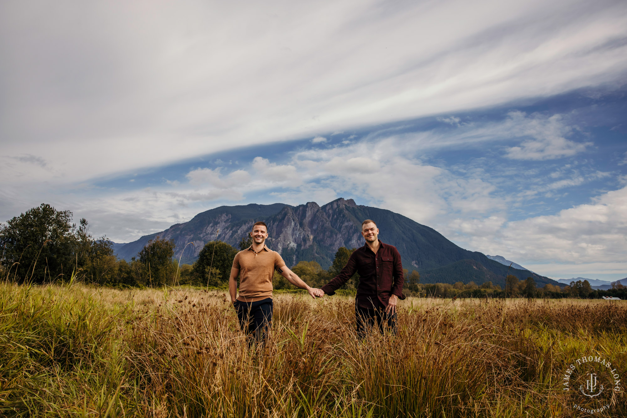 Snoqualmie North Bend adventure engagement session by Snoqualmie adventure wedding photographer James Thomas Long Photography