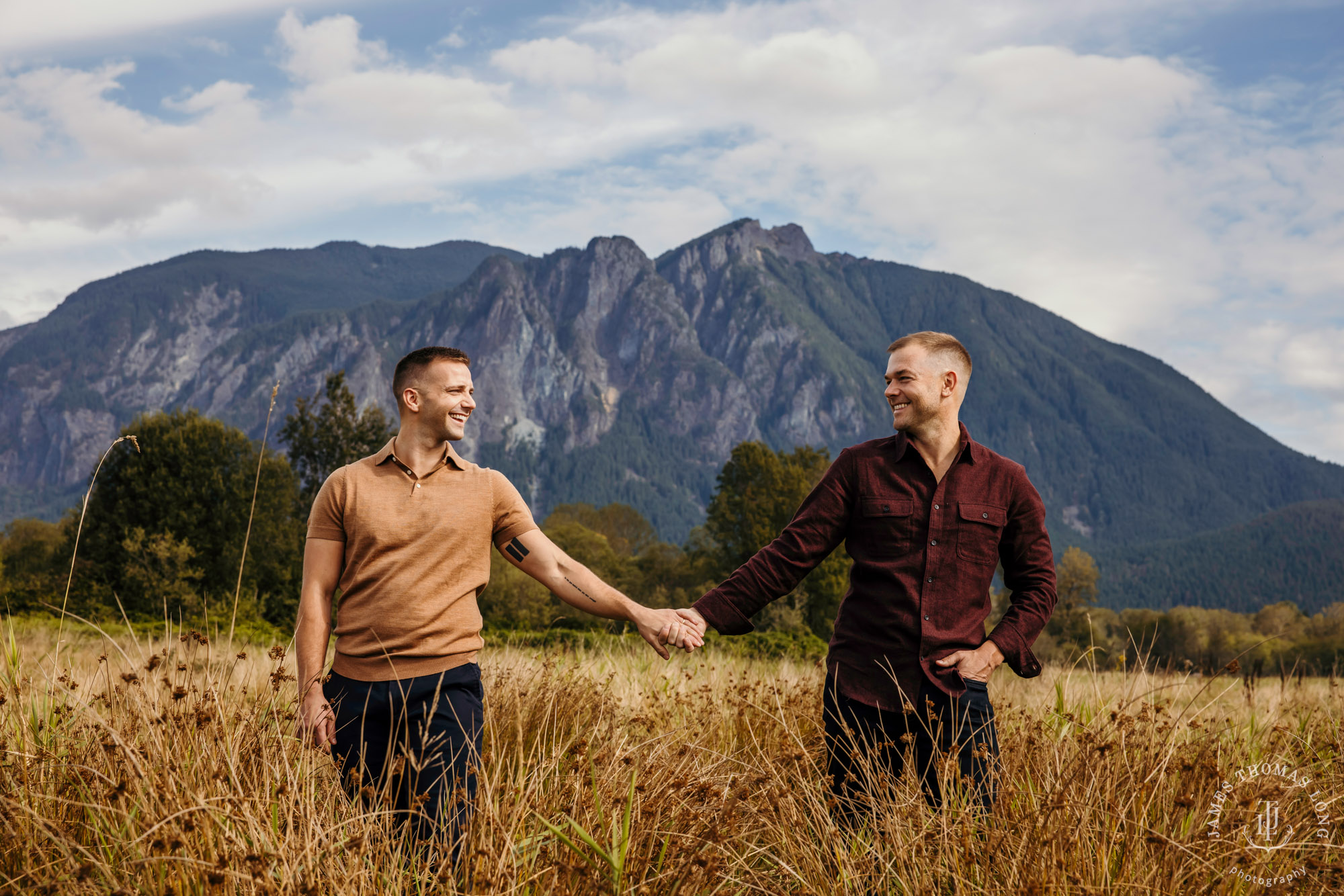 Snoqualmie North Bend adventure engagement session by Snoqualmie adventure wedding photographer James Thomas Long Photography