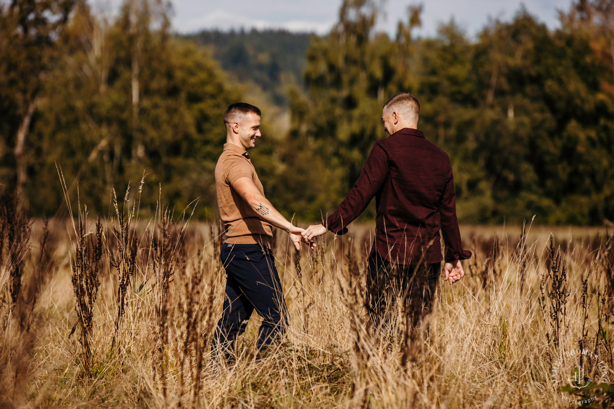 Snoqualmie North Bend adventure engagement session by Snoqualmie adventure wedding photographer James Thomas Long Photography