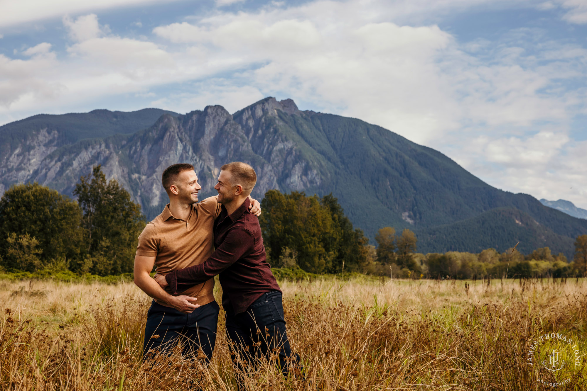 Snoqualmie North Bend adventure engagement session by Snoqualmie adventure wedding photographer James Thomas Long Photography