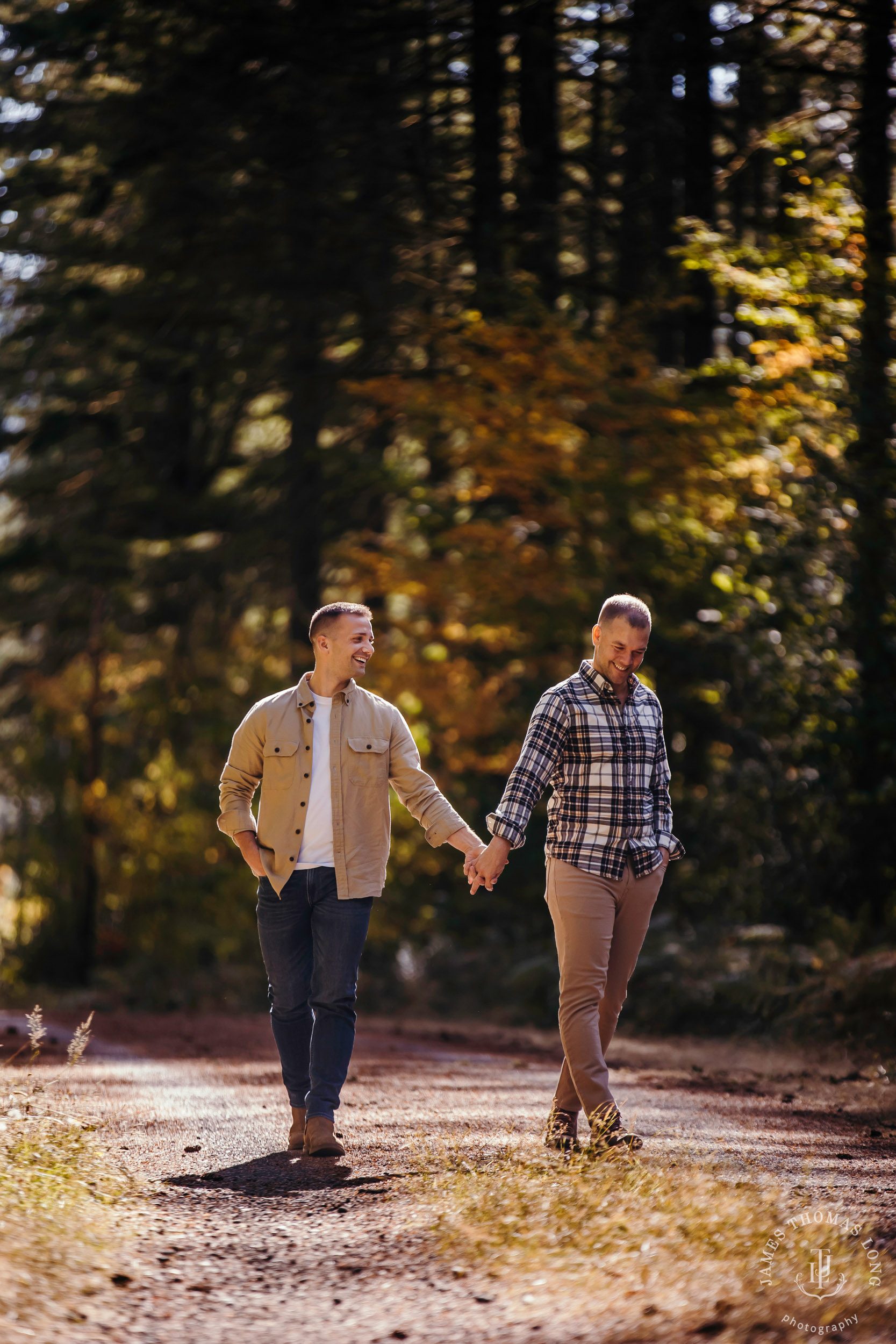 Snoqualmie North Bend adventure engagement session by Snoqualmie adventure wedding photographer James Thomas Long Photography