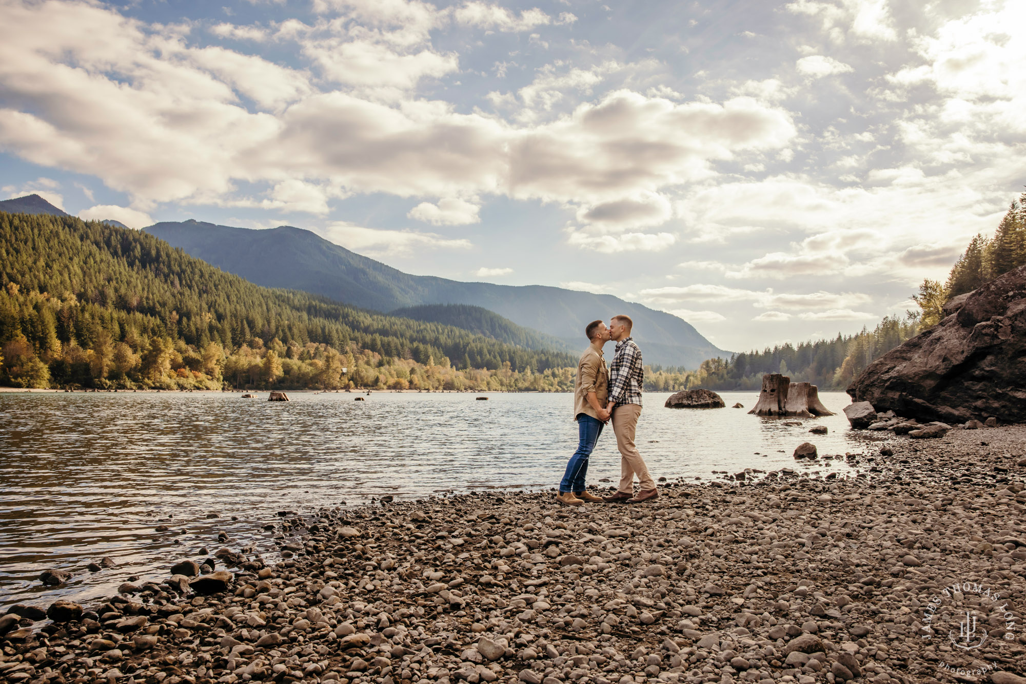 Snoqualmie North Bend adventure engagement session by Snoqualmie adventure wedding photographer James Thomas Long Photography